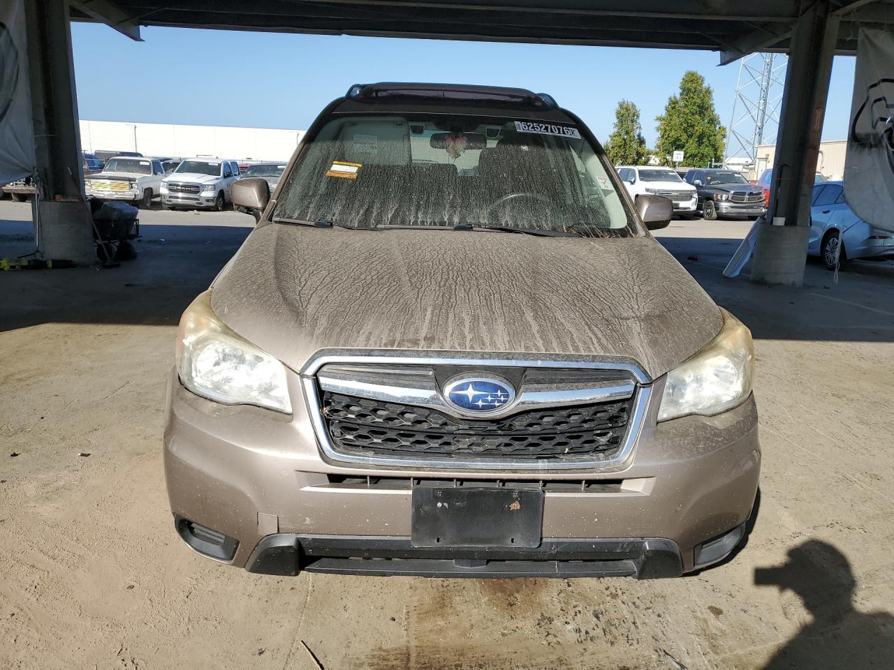 2015 Subaru Forester 2.5i Premium Gold vin: JF2SJAFC5FH547385 Damage: Front Bumper, Multiple Scratches Heavy, 2