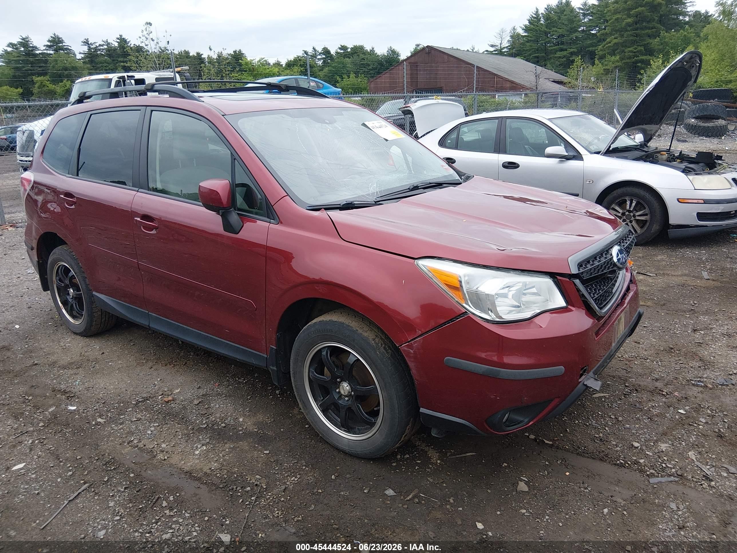 2015 Subaru Forester 2.5i Premium Красный vin: JF2SJAFC7FH459485
