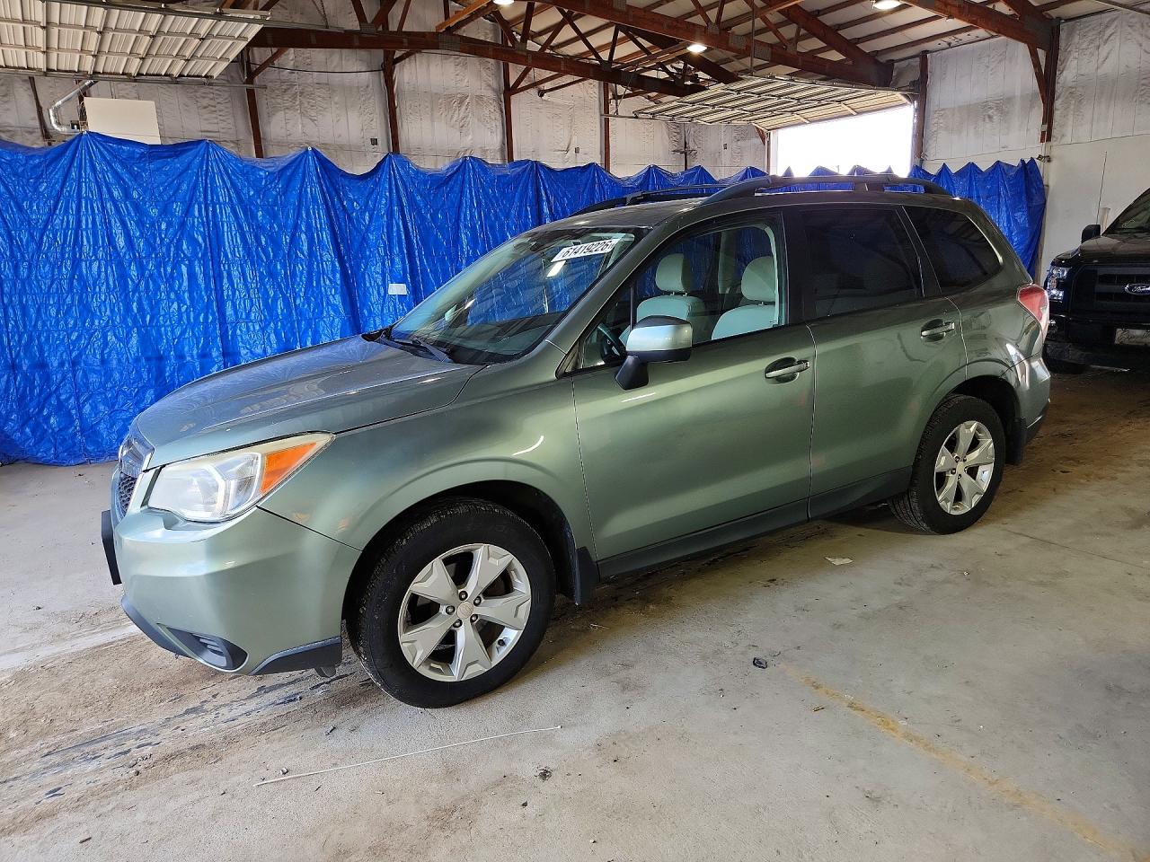 2015 Subaru Forester 2.5i Premium Green vin: JF2SJAFC8FH544898