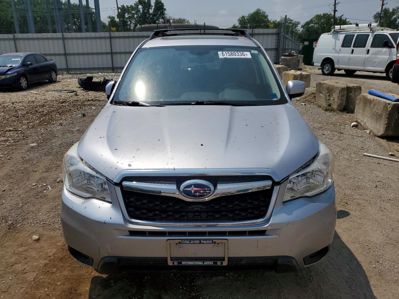 2015 Subaru Forester 2.5i Premium Silver vin: JF2SJAFC9FH406738