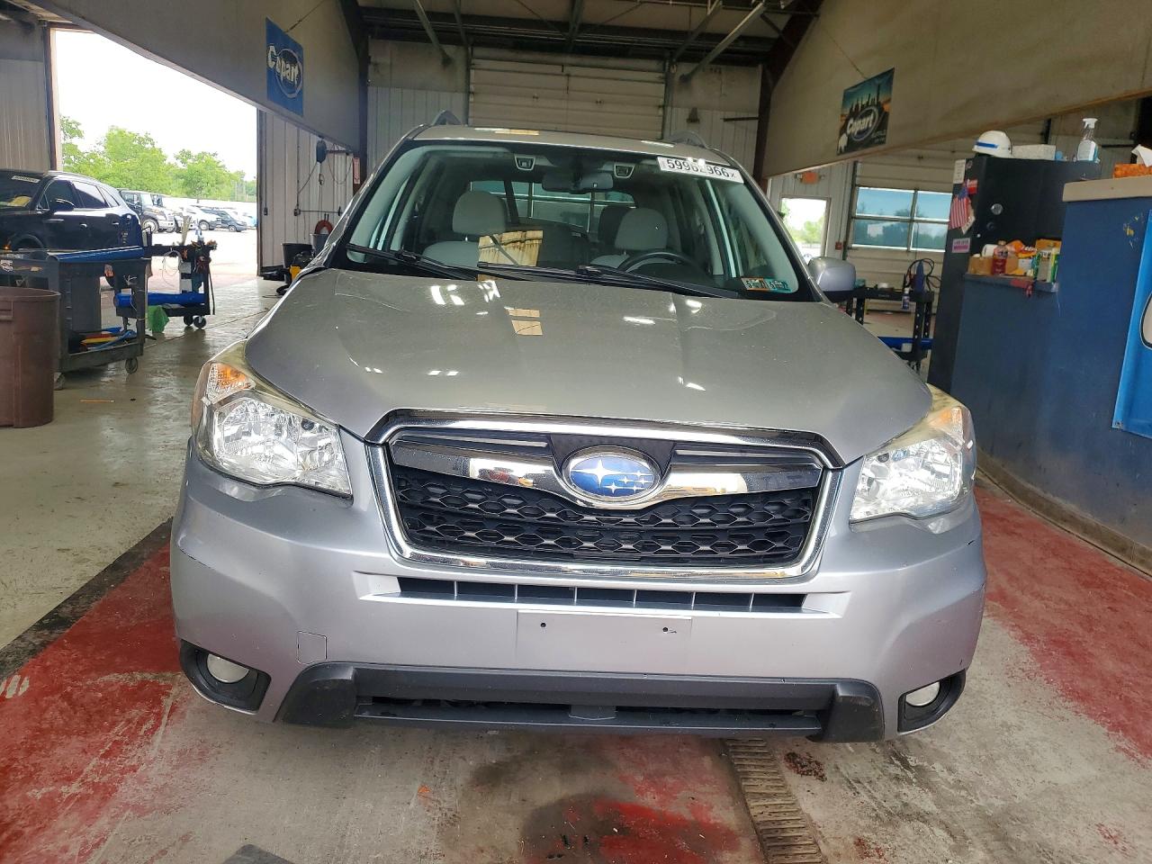 2015 Subaru Forester 2.5i Premium Silver vin: JF2SJAFC9FH578414