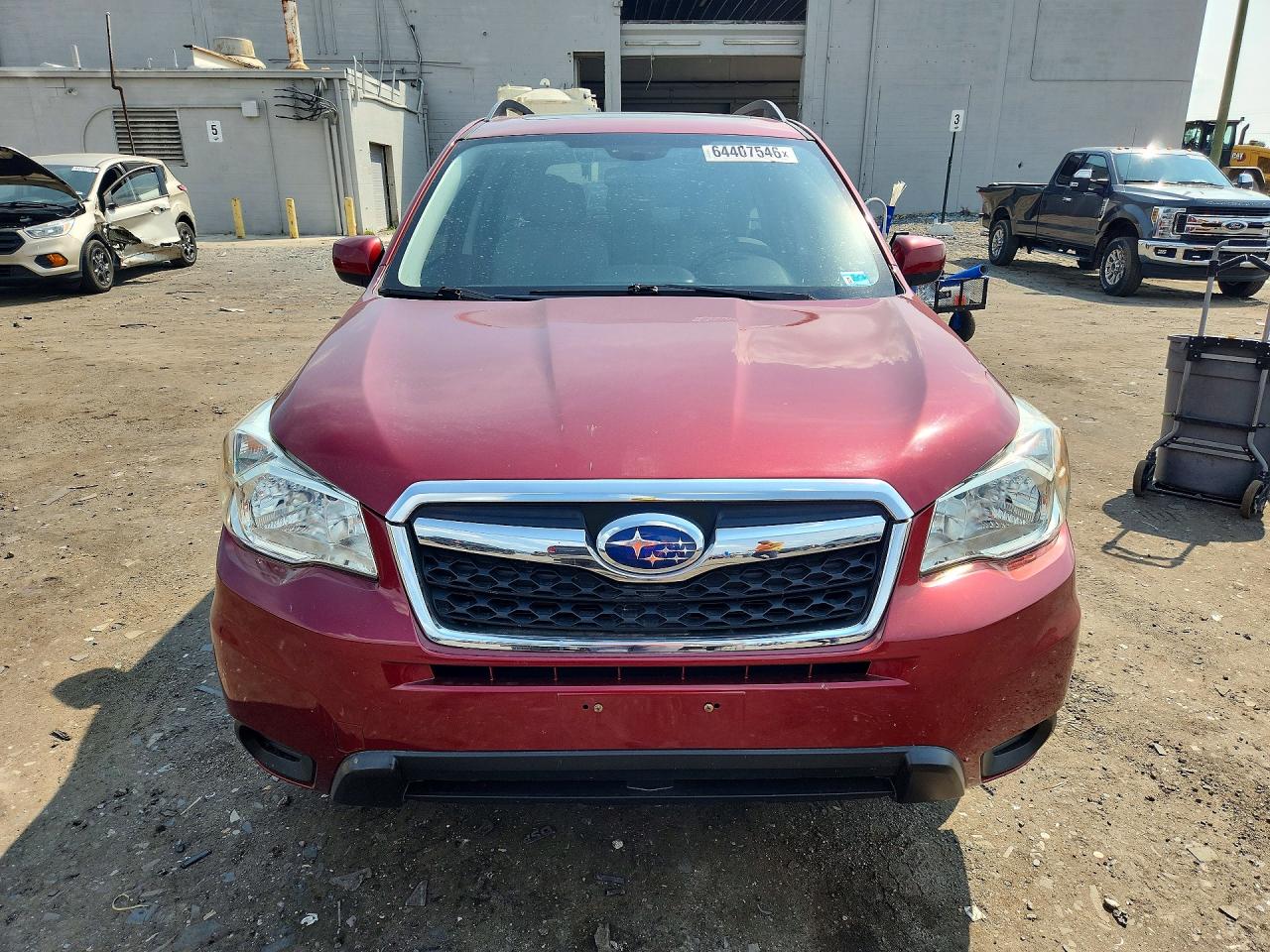 2015 Subaru Forester 2.5i Premium Burgundy vin: JF2SJAFCXFH530212