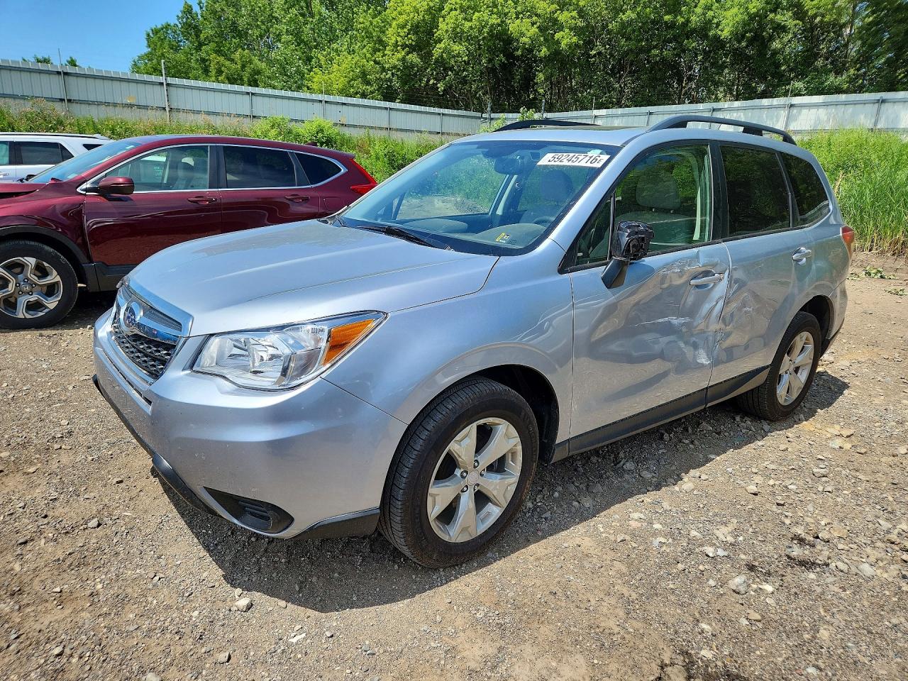 2015 Subaru Forester 2.5i Premium Серебряный vin: JF2SJAFCXFH555210