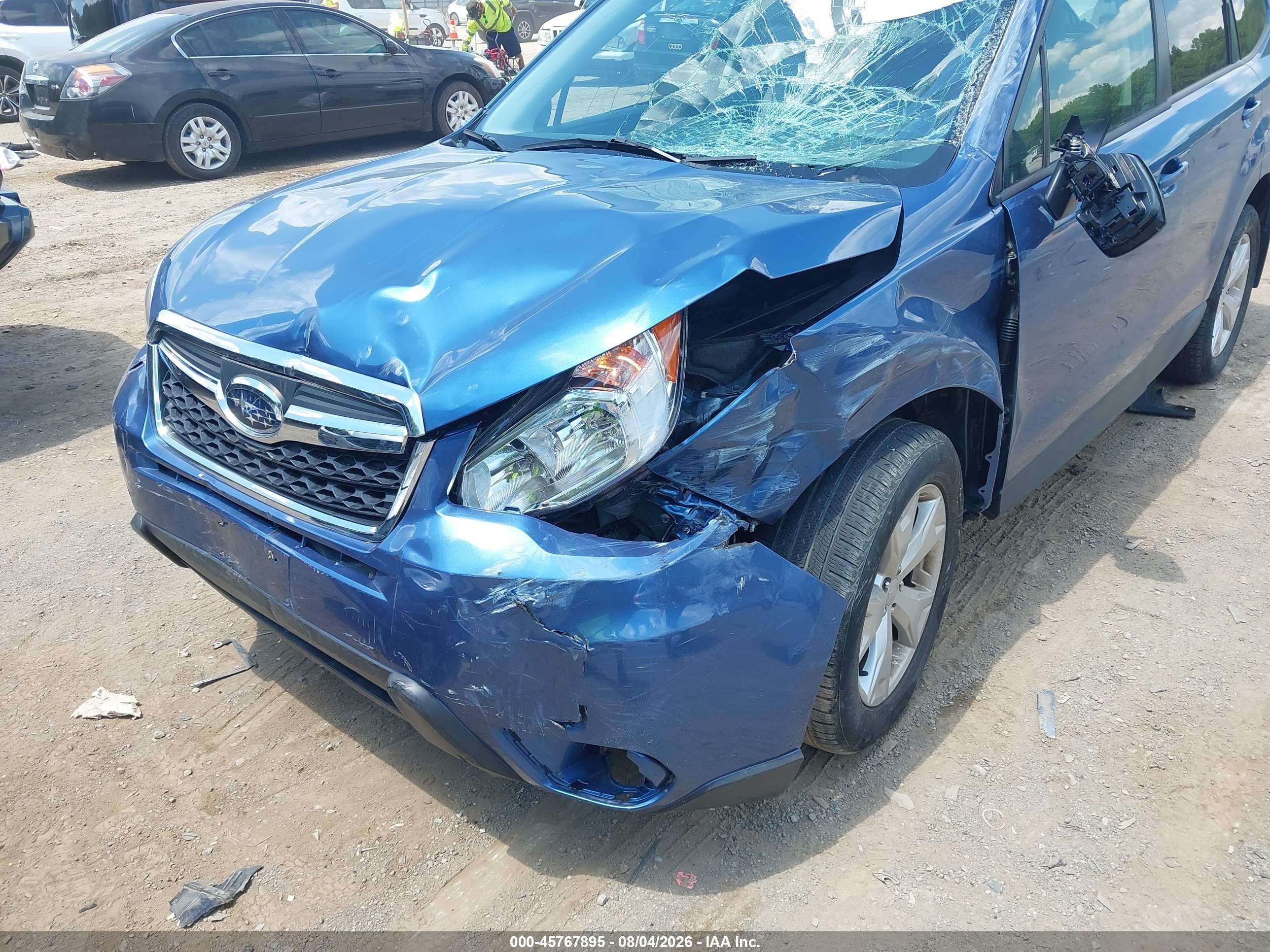 2015 Subaru Forester 2.5i Premium Blue vin: JF2SJAFCXFH598204