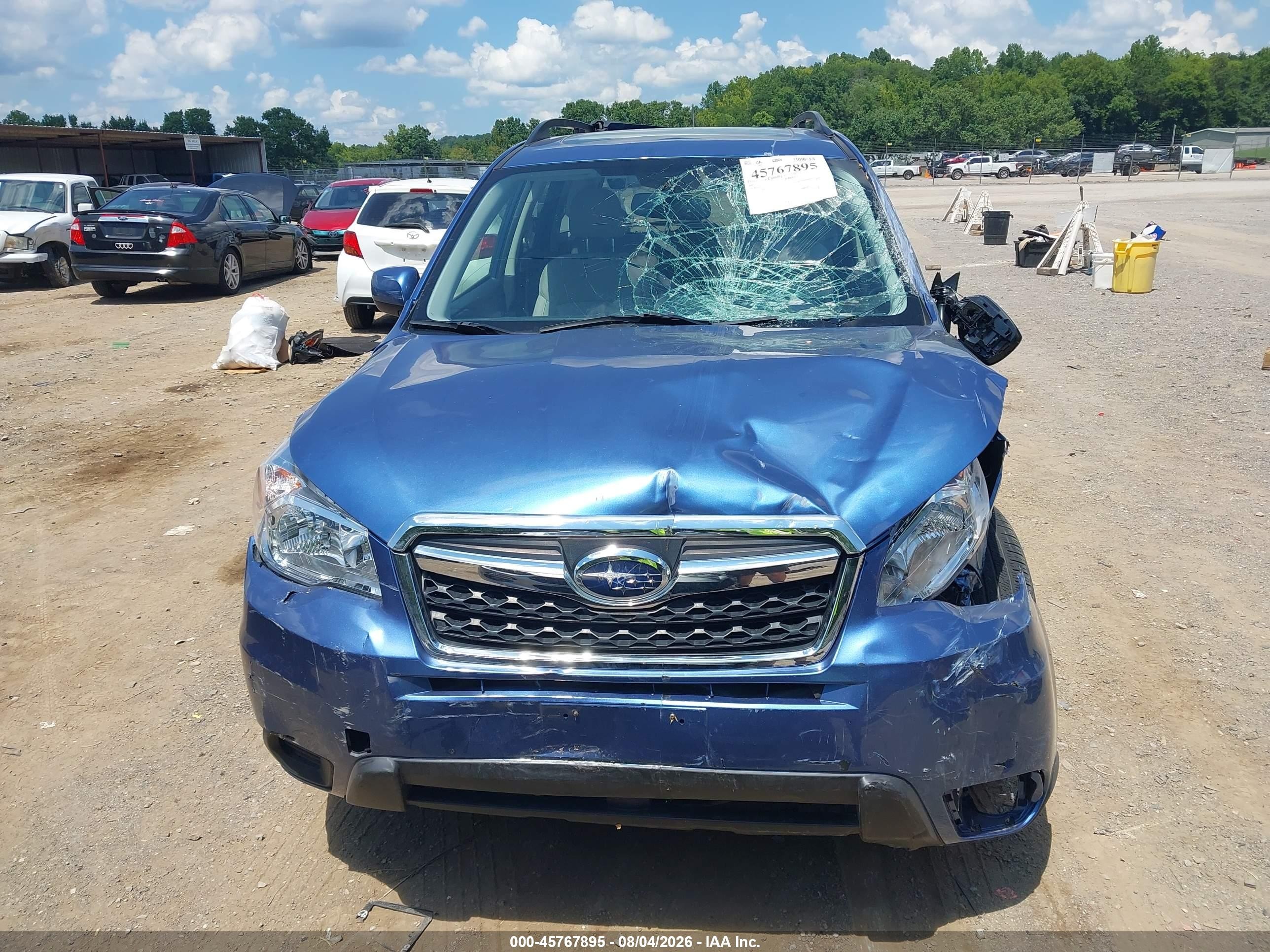 2015 Subaru Forester 2.5i Premium Blue vin: JF2SJAFCXFH598204