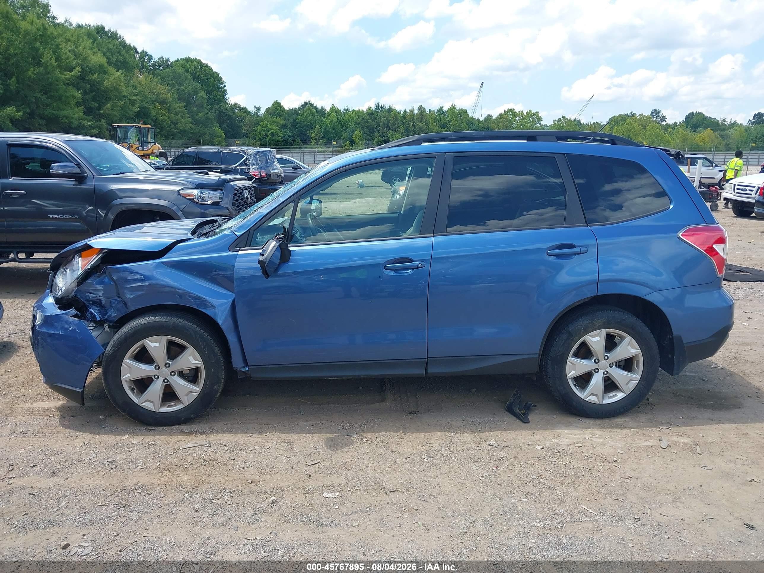 2015 Subaru Forester 2.5i Premium Blue vin: JF2SJAFCXFH598204