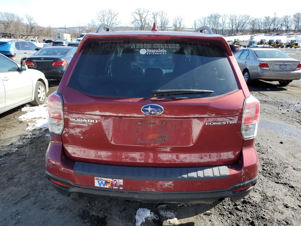 2018 Subaru Forester 2.5i Premium Red vin: JF2SJAGC0JH575554