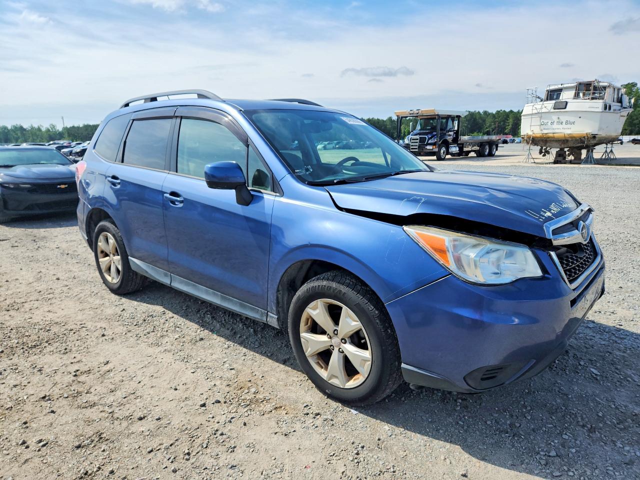 2014 Subaru Forester 2.5i Premium Blue vin: JF2SJAGC1EH510332
