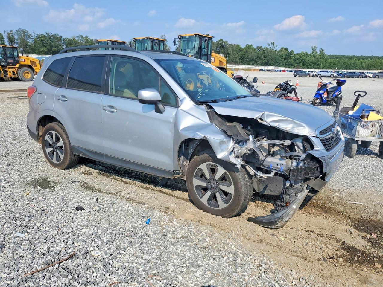 2017 Subaru Forester 2.5i Premium Silver vin: JF2SJAGC1HH503563