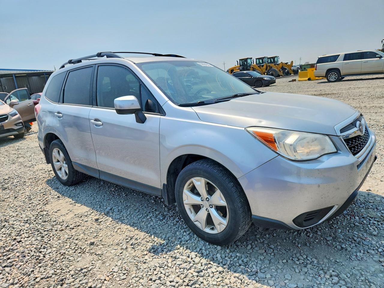 2014 Subaru Forester 2.5i Premium Silver vin: JF2SJAGC2EH528760