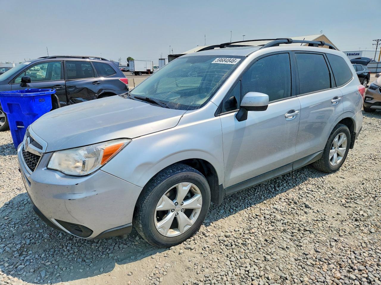 2014 Subaru Forester 2.5i Premium Silver vin: JF2SJAGC2EH528760