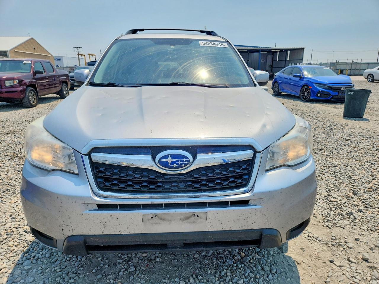 2014 Subaru Forester 2.5i Premium Silver vin: JF2SJAGC2EH528760