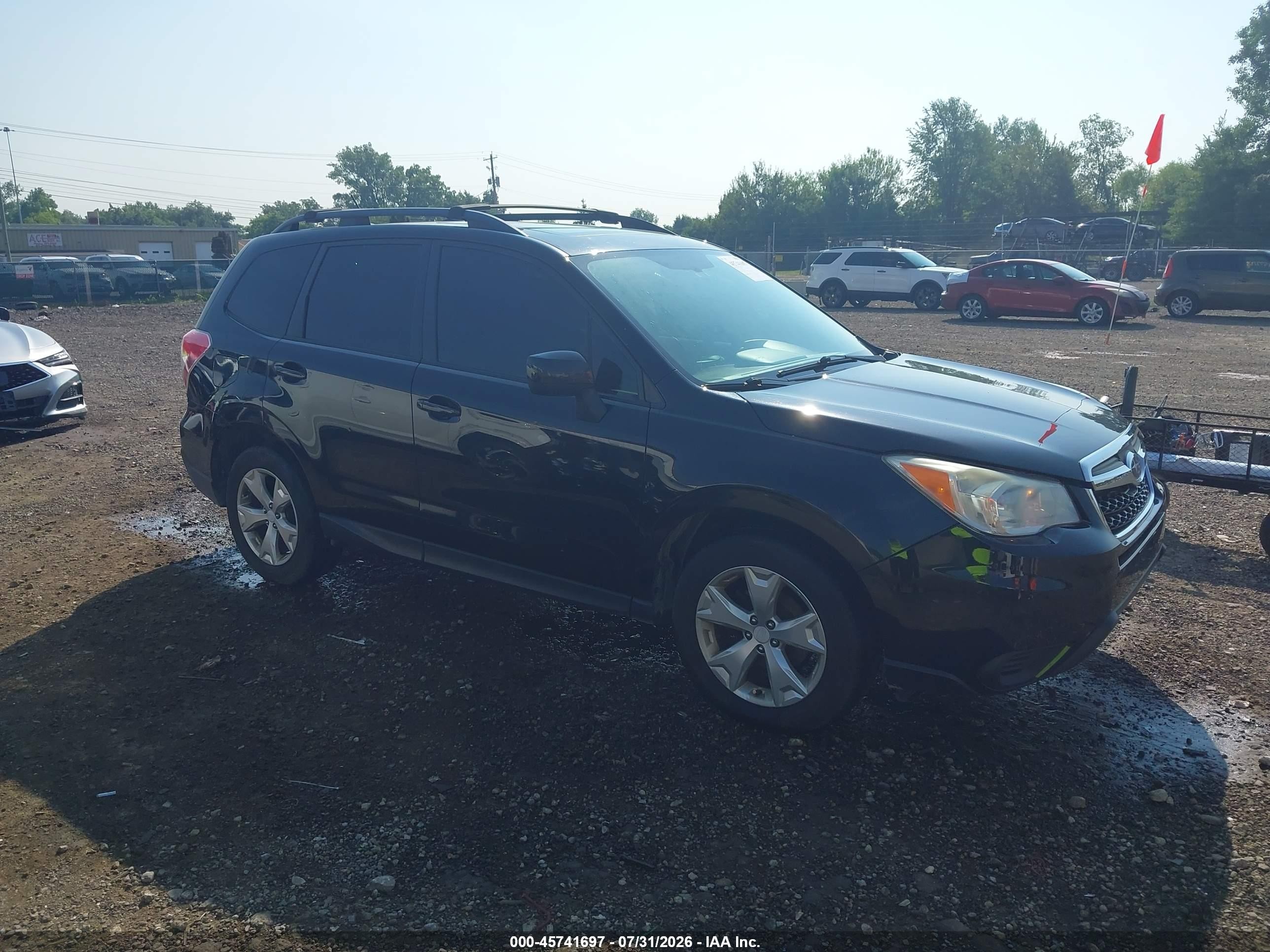 2014 Subaru Forester 2.5i Premium Black vin: JF2SJAGC2EH545901