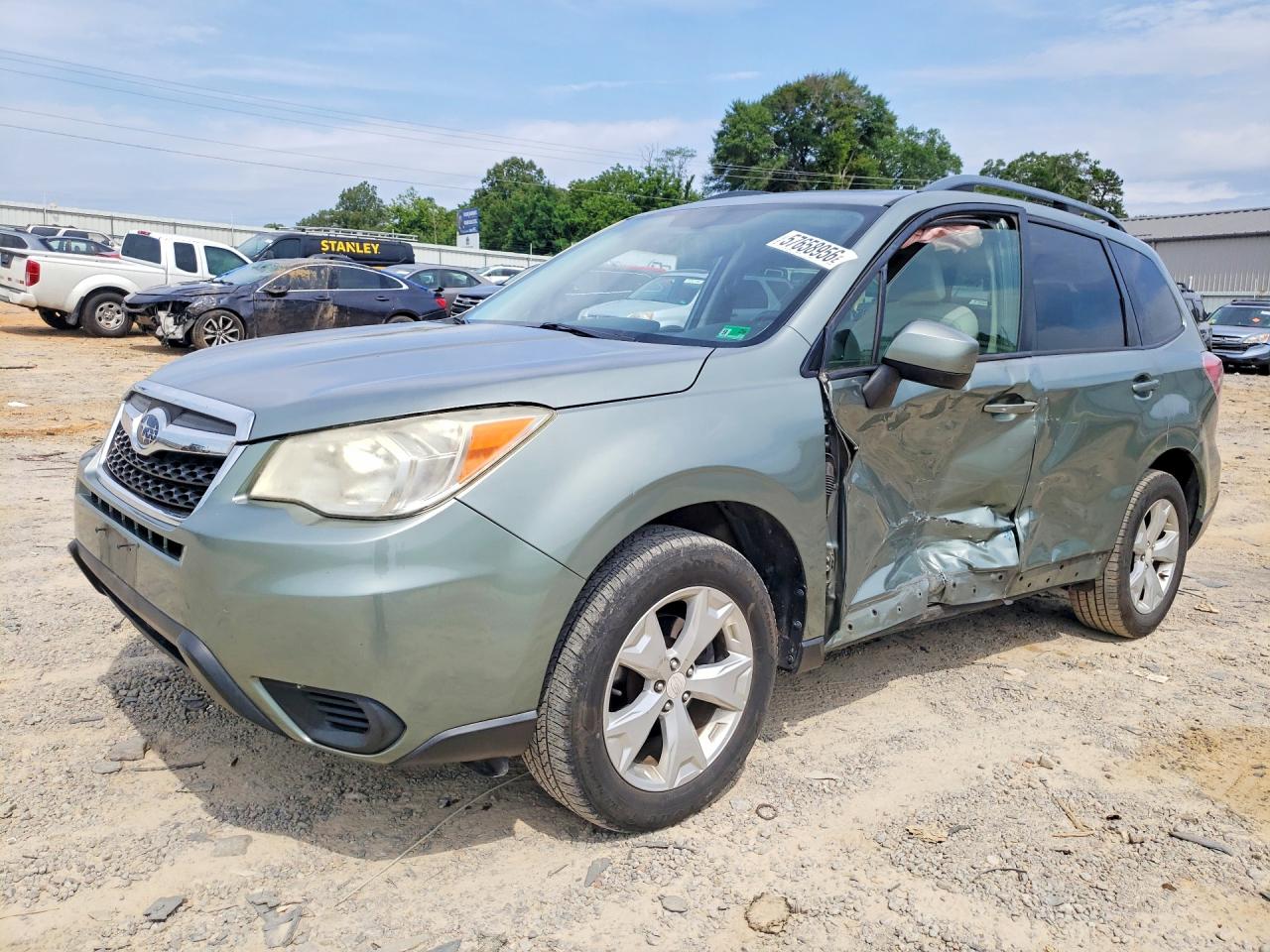 2014 Subaru Forester 2.5i Premium Green vin: JF2SJAGC2EH549950