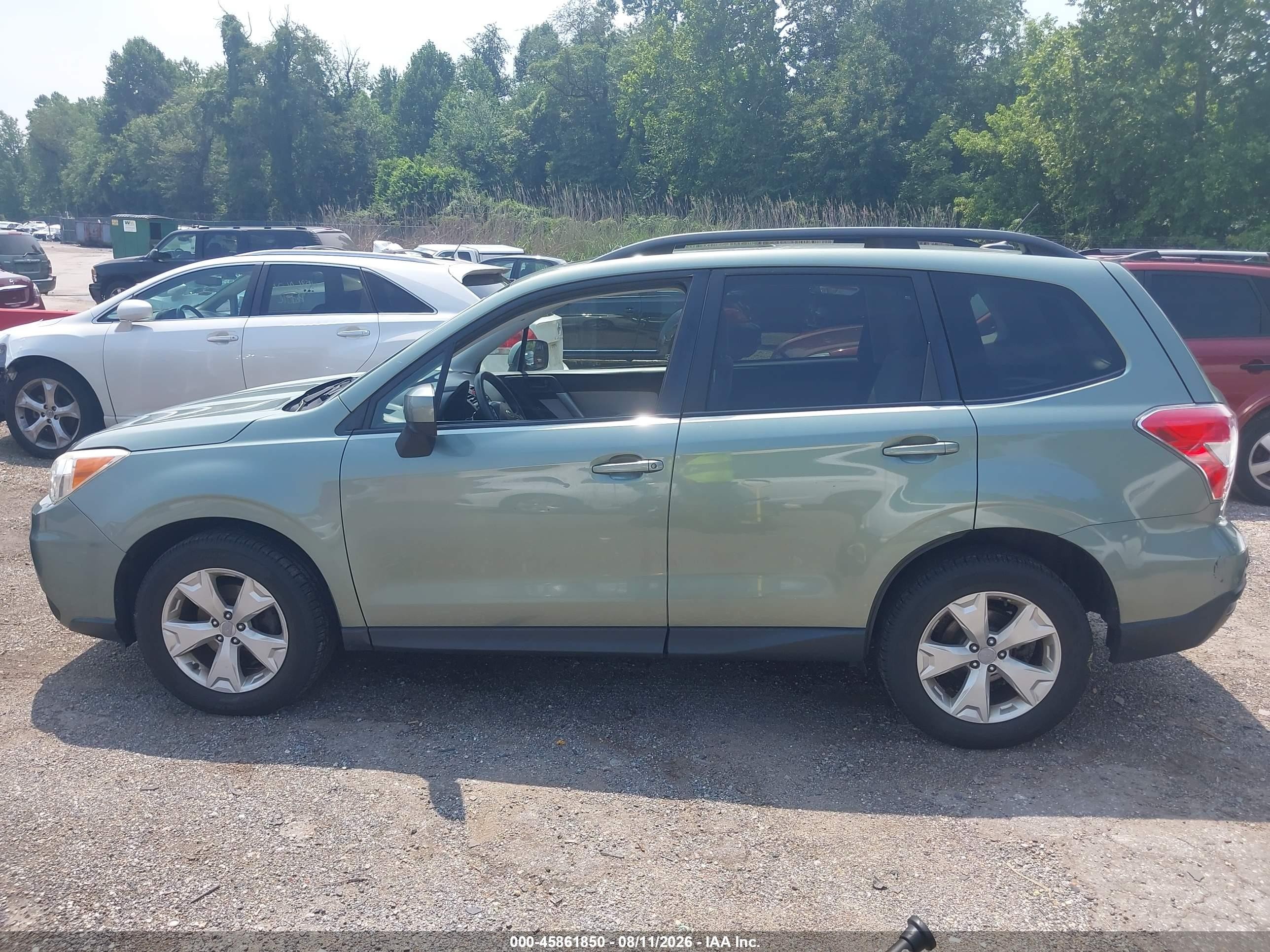 2015 Subaru Forester 2.5i Premium Gray vin: JF2SJAGC2FH562506