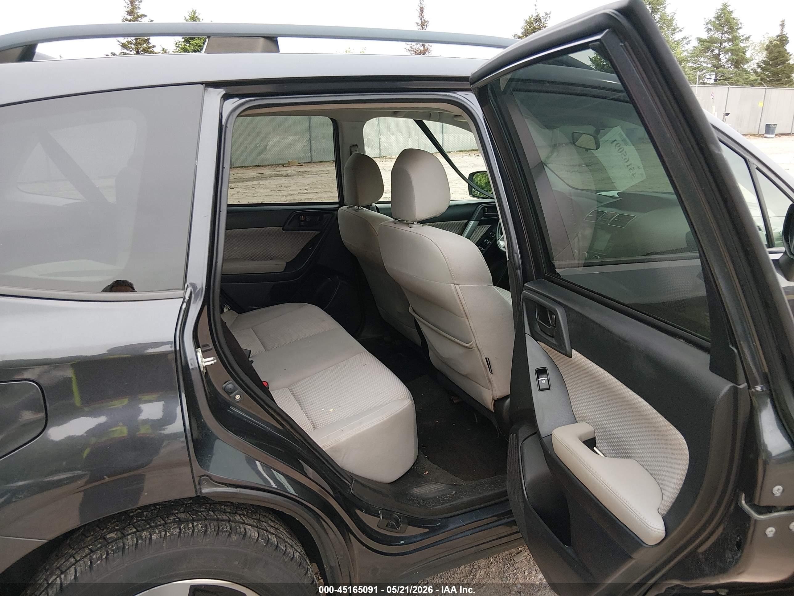 2017 Subaru Forester 2.5i Premium Черный vin: JF2SJAGC2HH474509