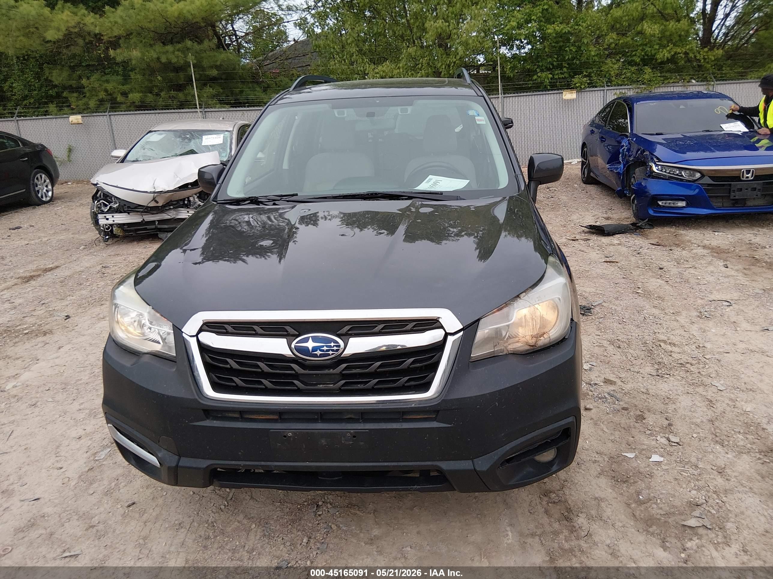 2017 Subaru Forester 2.5i Premium Черный vin: JF2SJAGC2HH474509