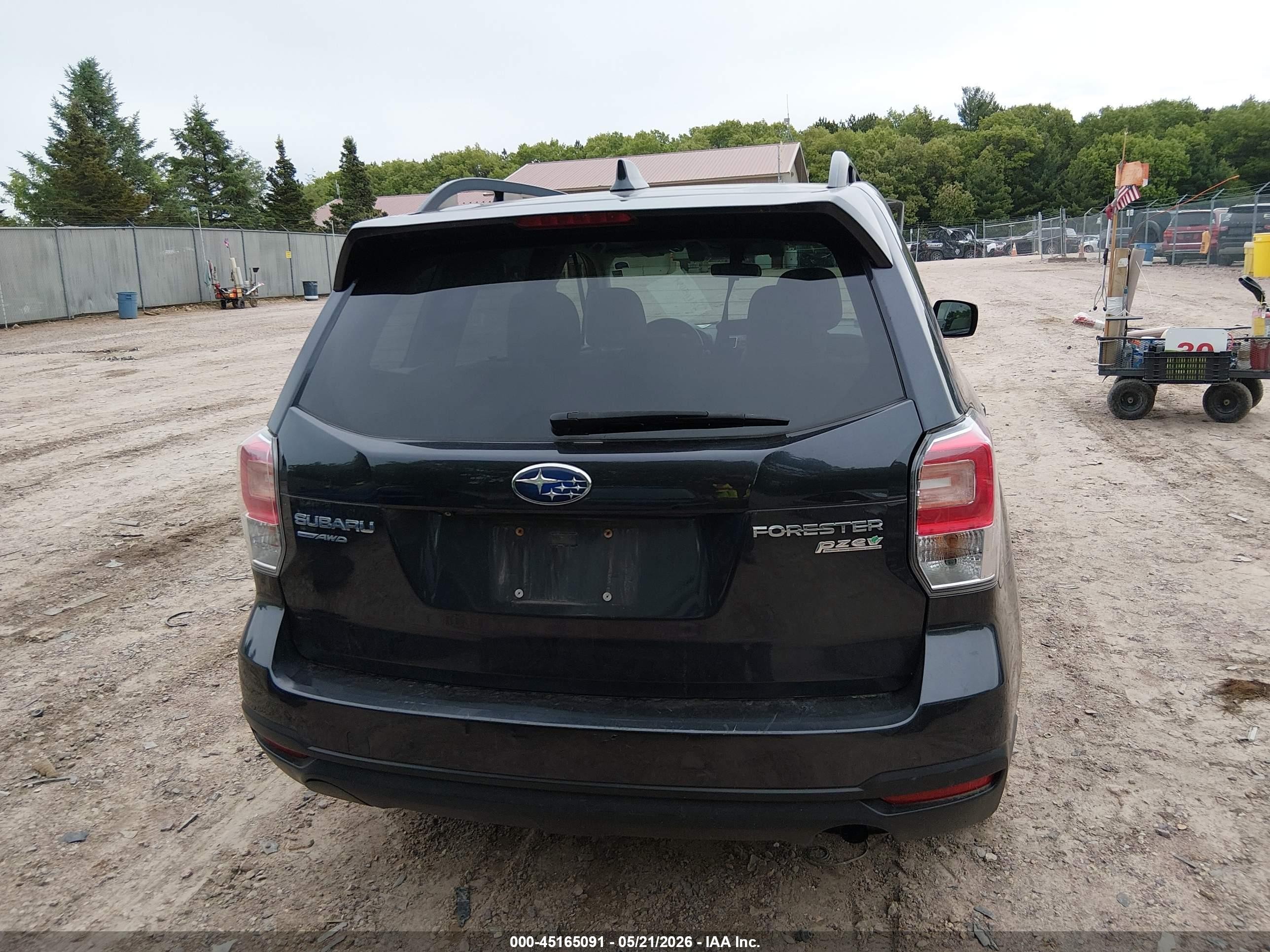 2017 Subaru Forester 2.5i Premium Черный vin: JF2SJAGC2HH474509