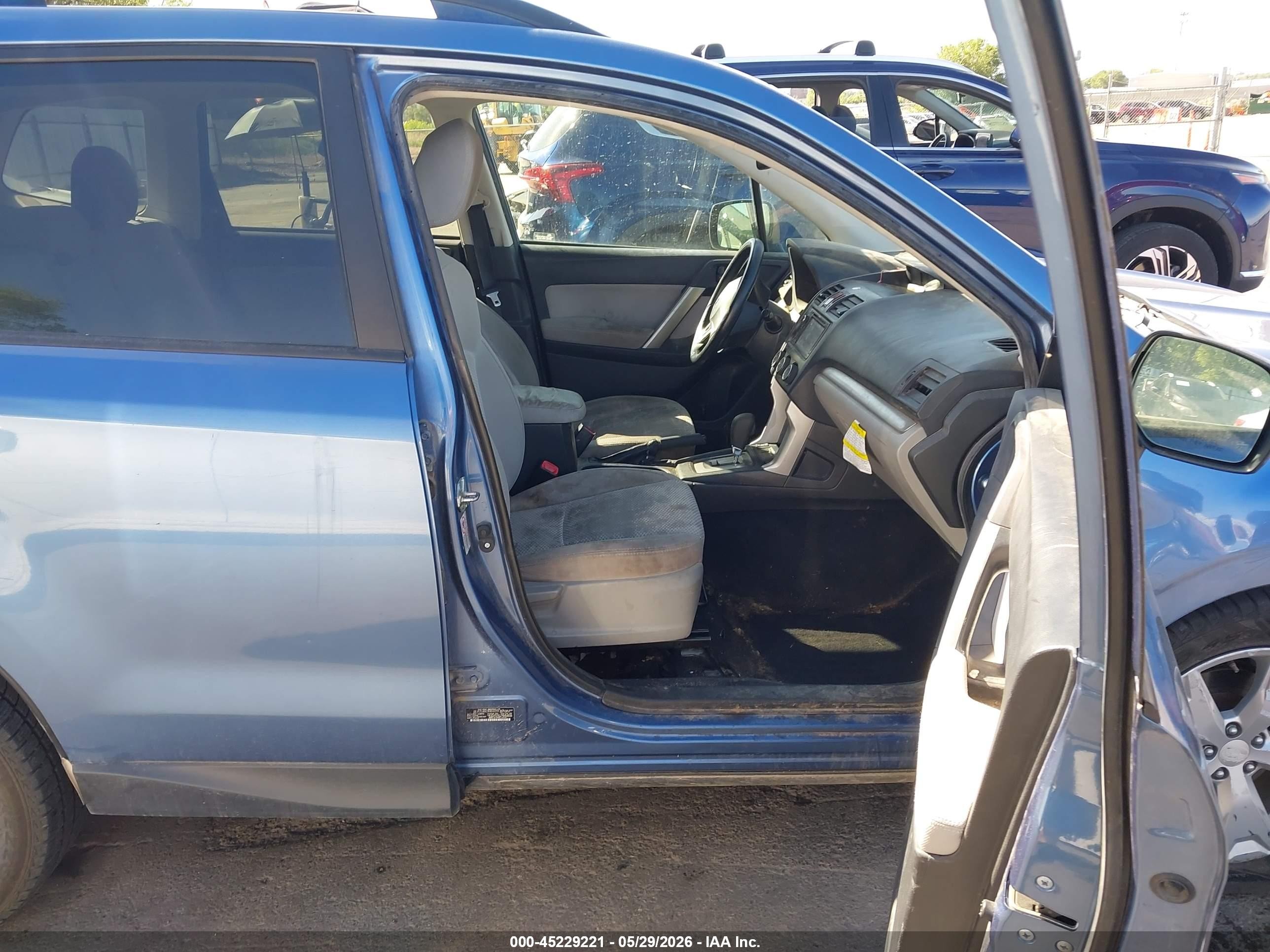 2015 Subaru Forester 2.5i Premium Blue vin: JF2SJAGC3FH532219
