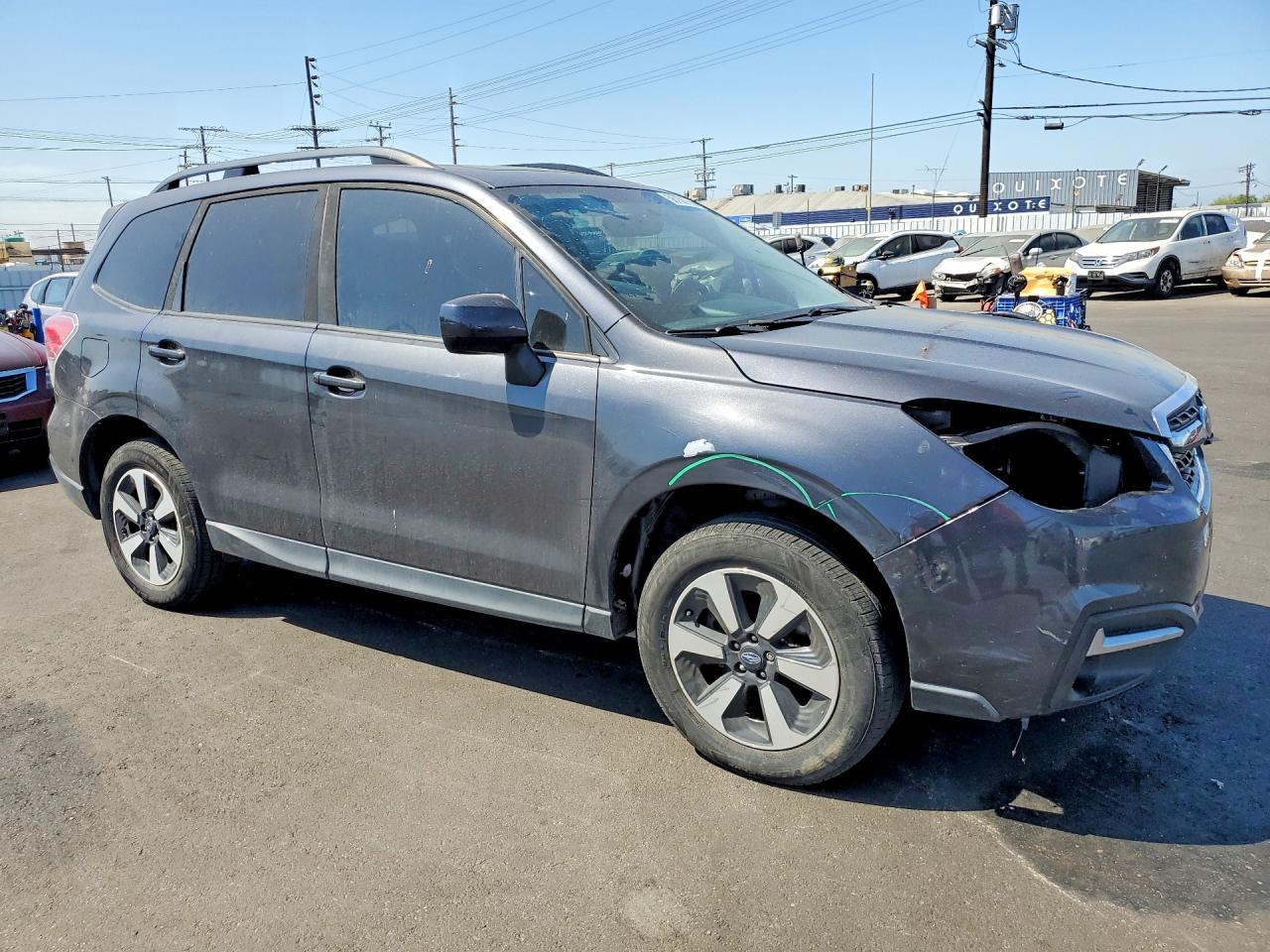 2017 Subaru Forester 2.5i Premium Gray vin: JF2SJAGC3HH443043