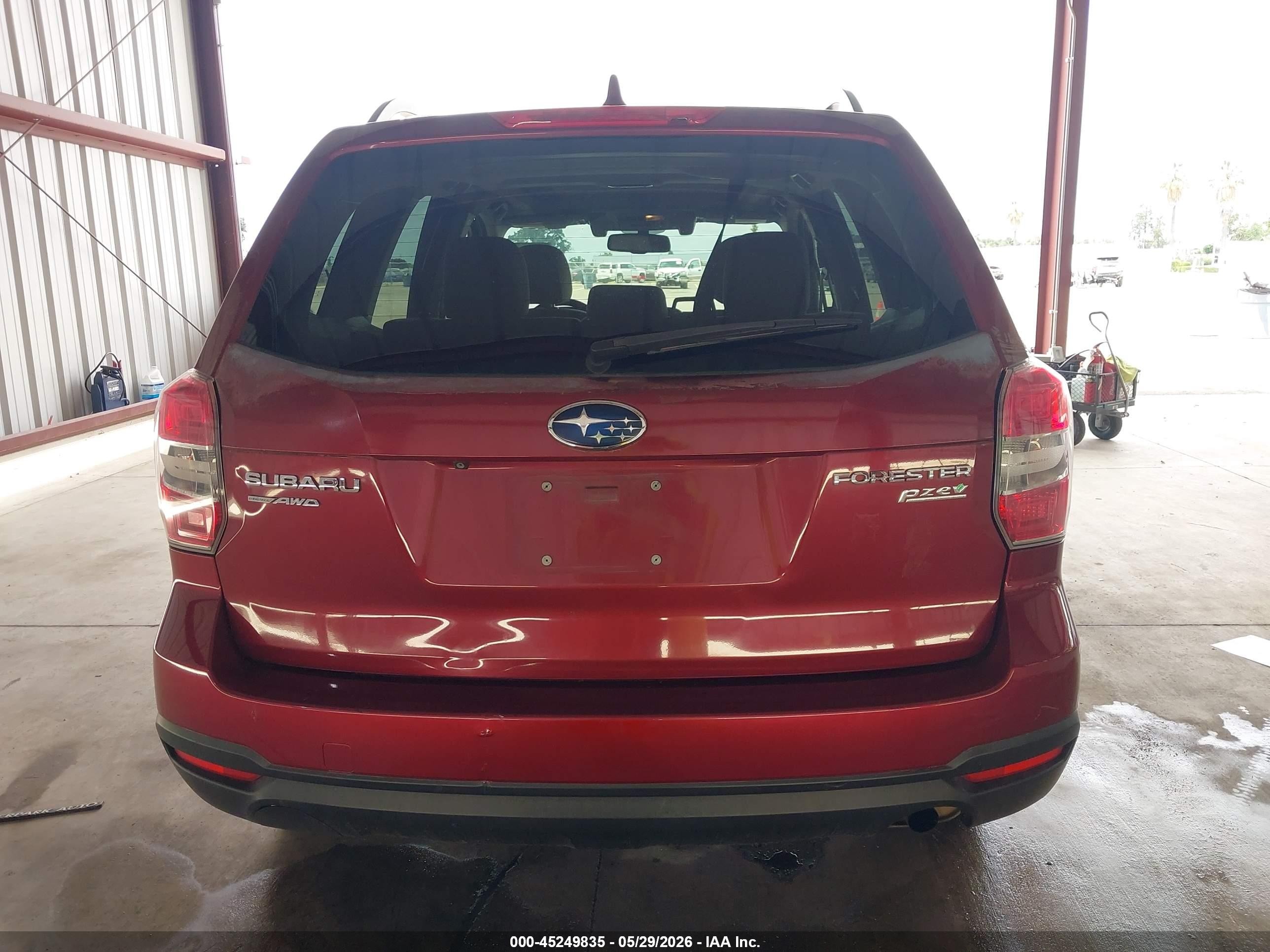2016 Subaru Forester 2.5i Premium Red vin: JF2SJAGC4GH512028