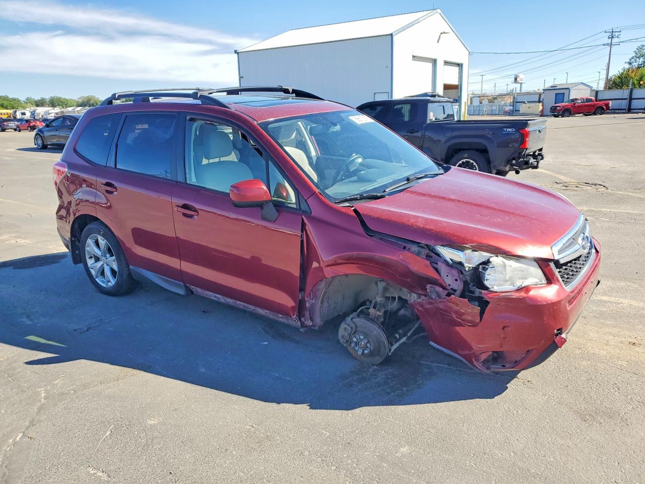 2014 Subaru Forester 2.5i Premium Красный vin: JF2SJAGC5EH510933