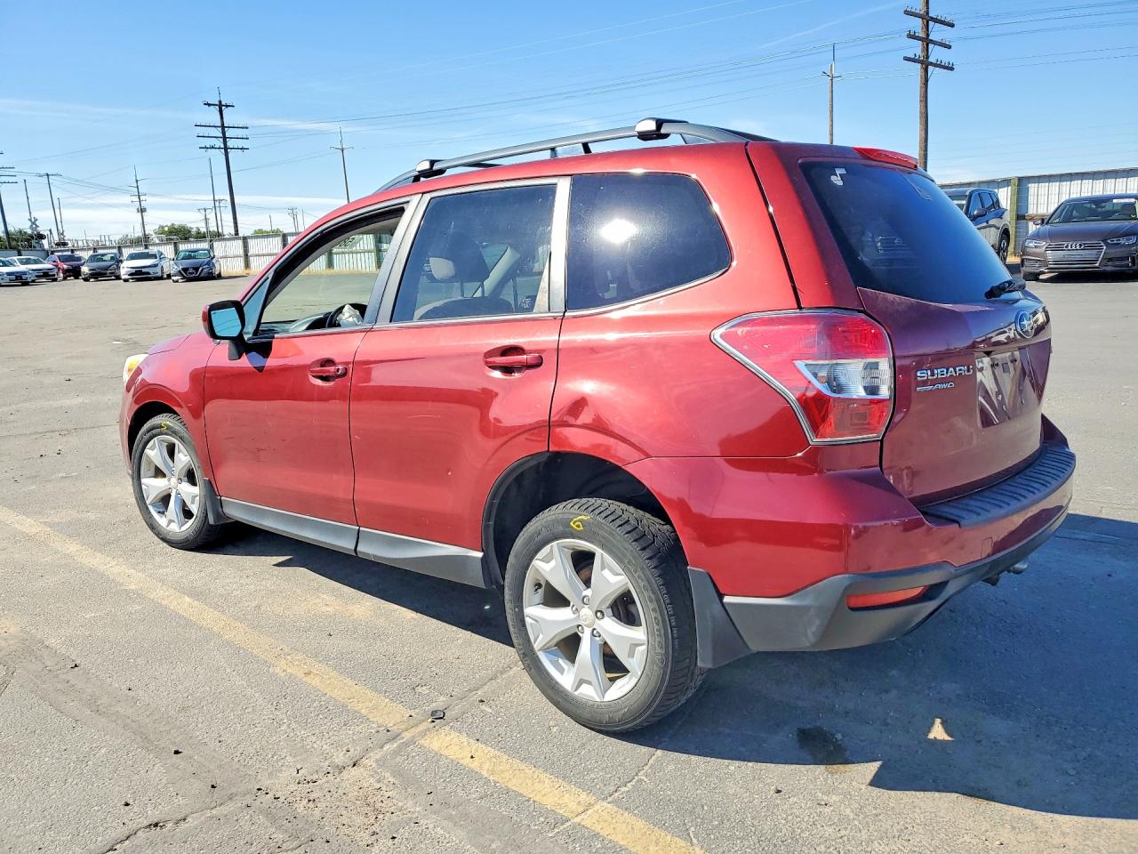 2014 Subaru Forester 2.5i Premium Красный vin: JF2SJAGC5EH510933