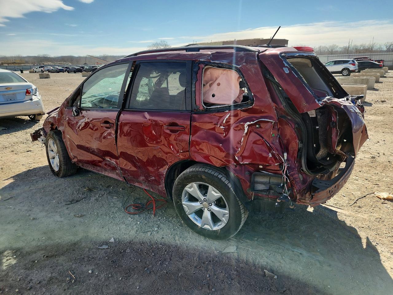 2015 Subaru Forester 2.5i Premium Red vin: JF2SJAGC5FH807749