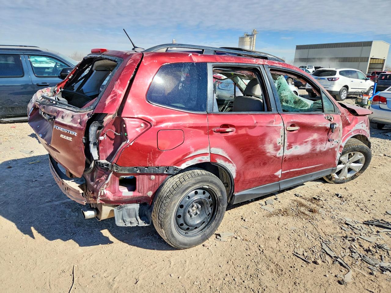 2015 Subaru Forester 2.5i Premium Red vin: JF2SJAGC5FH807749