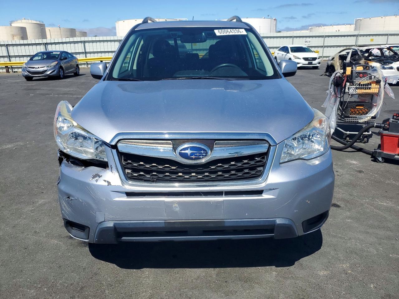 2015 Subaru Forester 2.5i Premium Gray vin: JF2SJAGC5FH810540