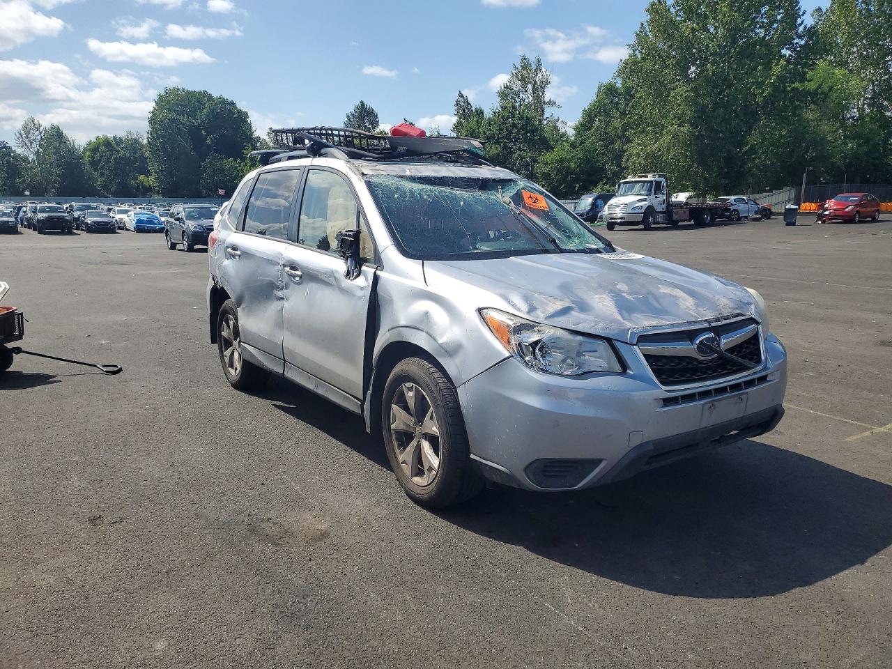2014 Subaru Forester 2.5i Premium Серебряный vin: JF2SJAGC6EH538899