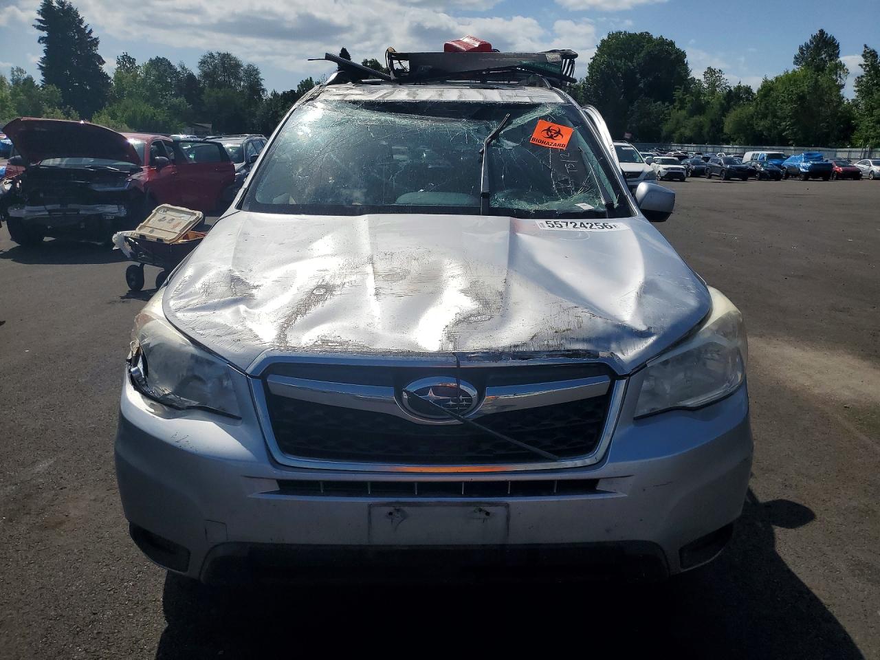 2014 Subaru Forester 2.5i Premium Серебряный vin: JF2SJAGC6EH538899