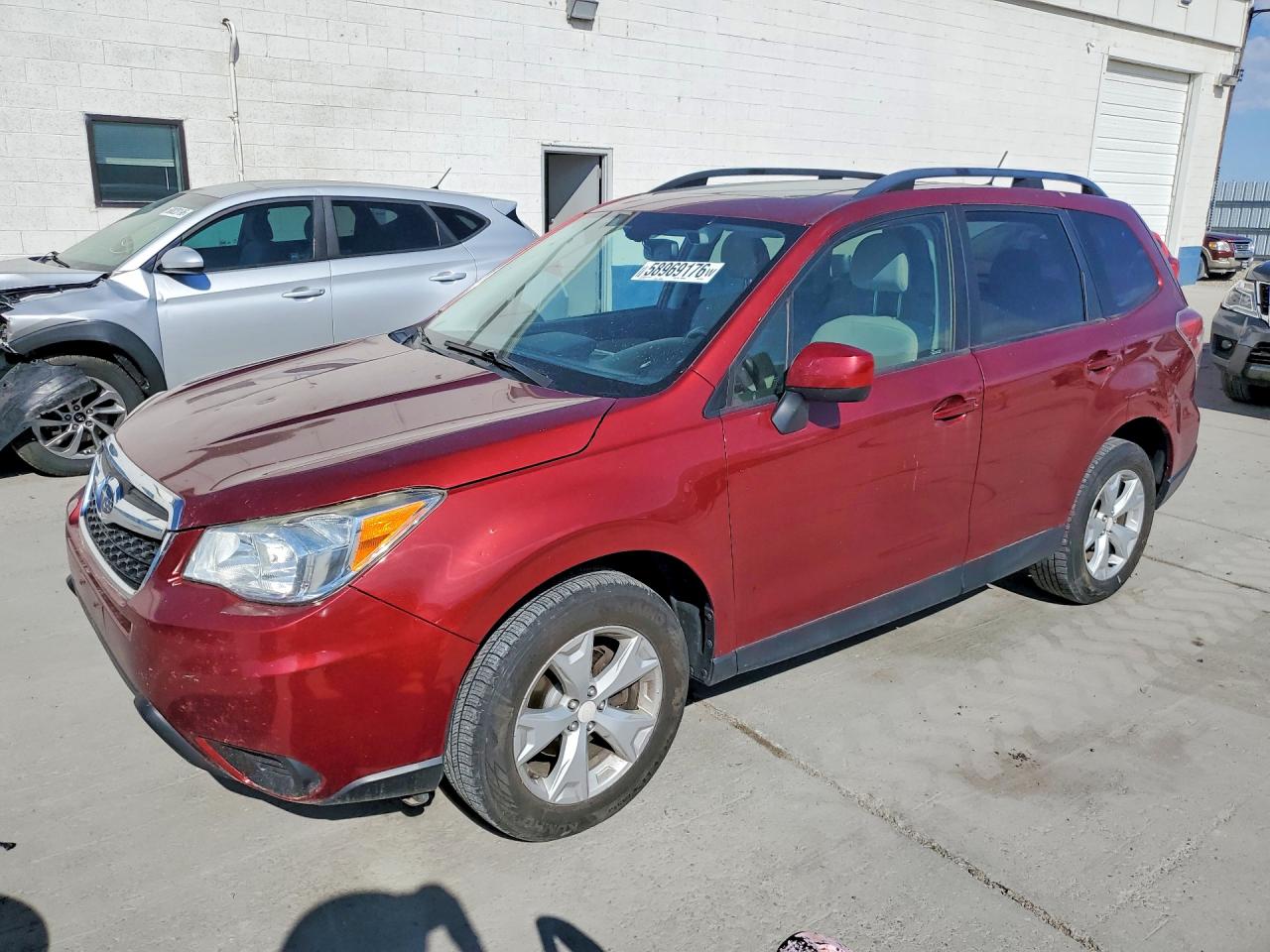 2015 Subaru Forester 2.5i Premium Maroon vin: JF2SJAGC7FH828473