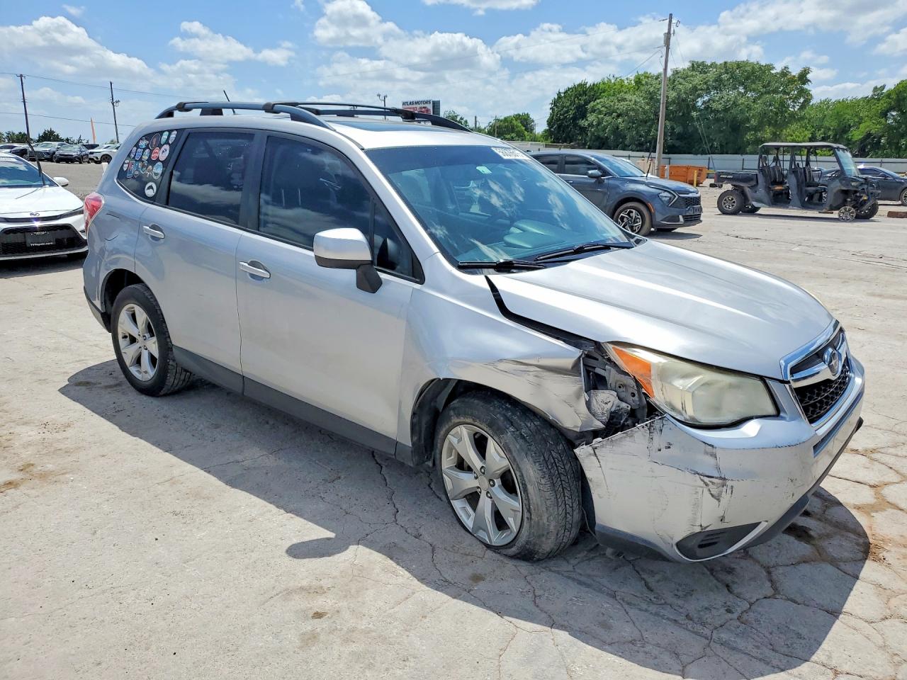2014 Subaru Forester 2.5i Premium Silver vin: JF2SJAGC8EH481802