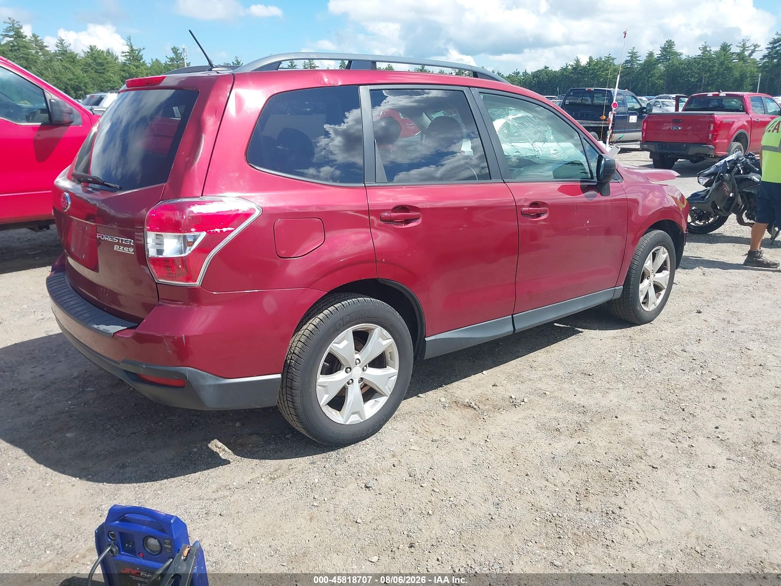 2014 Subaru Forester 2.5i Premium Red vin: JF2SJAGC9EH414223