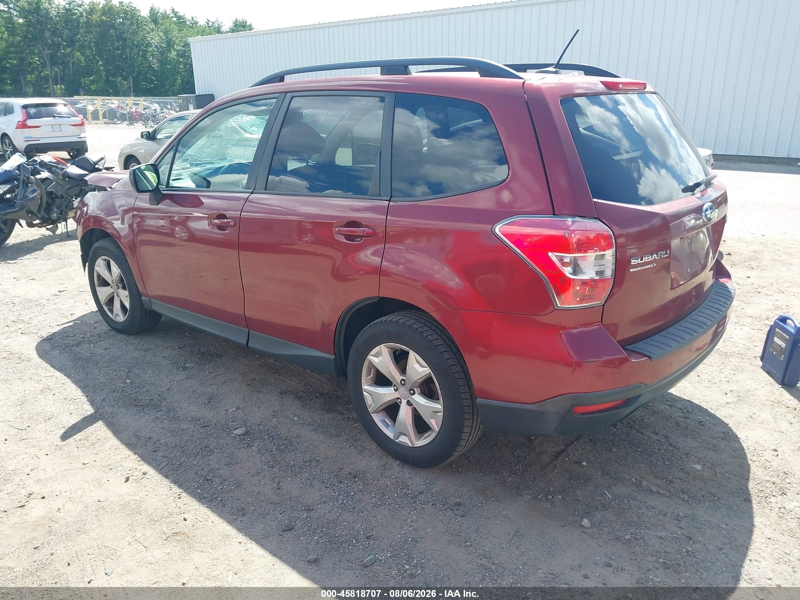 2014 Subaru Forester 2.5i Premium Red vin: JF2SJAGC9EH414223