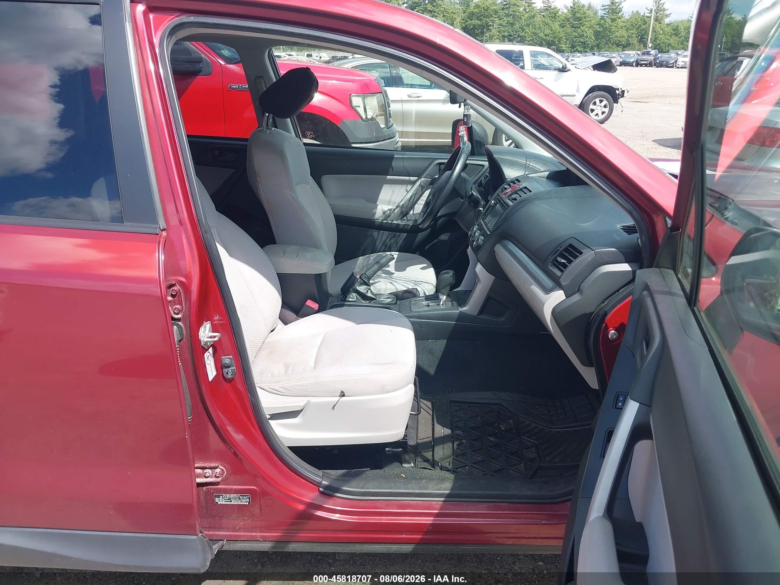 2014 Subaru Forester 2.5i Premium Red vin: JF2SJAGC9EH414223