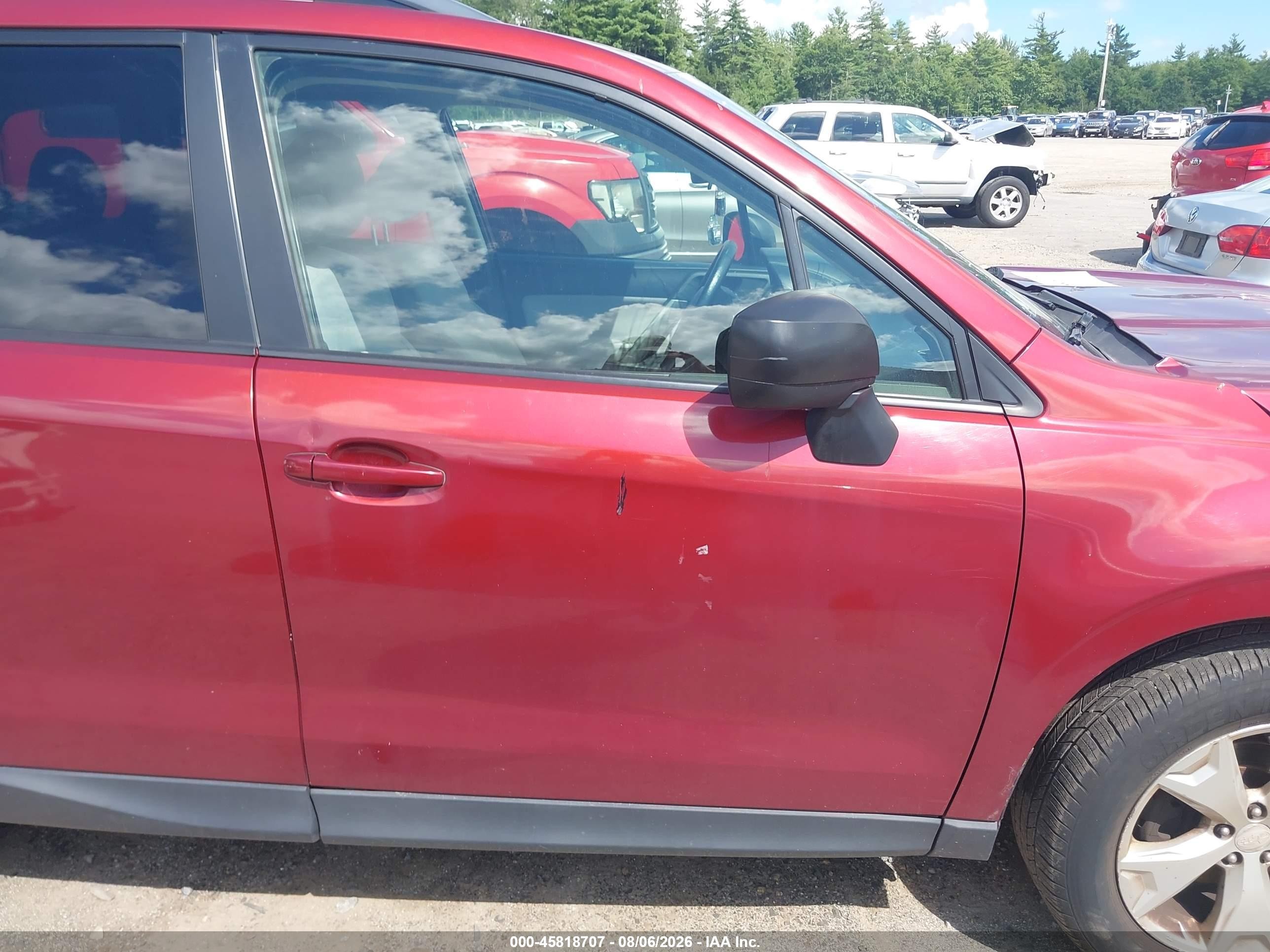 2014 Subaru Forester 2.5i Premium Red vin: JF2SJAGC9EH414223