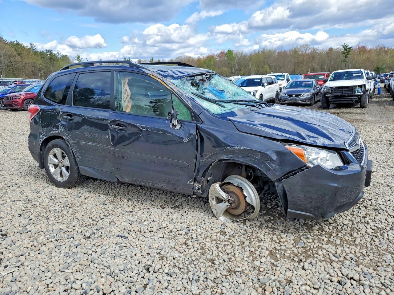 2015 Subaru Forester 2.5i Premium Blue vin: JF2SJAGC9FH806684