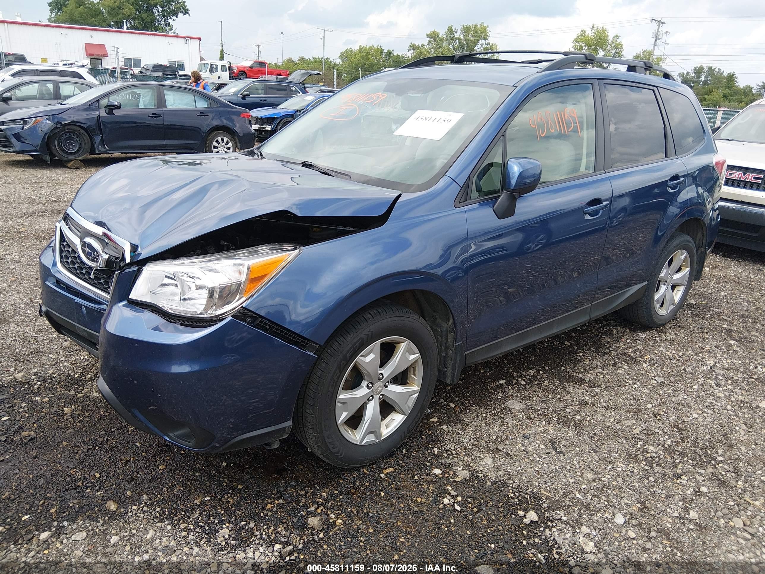 2014 Subaru Forester 2.5i Premium Blue vin: JF2SJAGCXEH502987