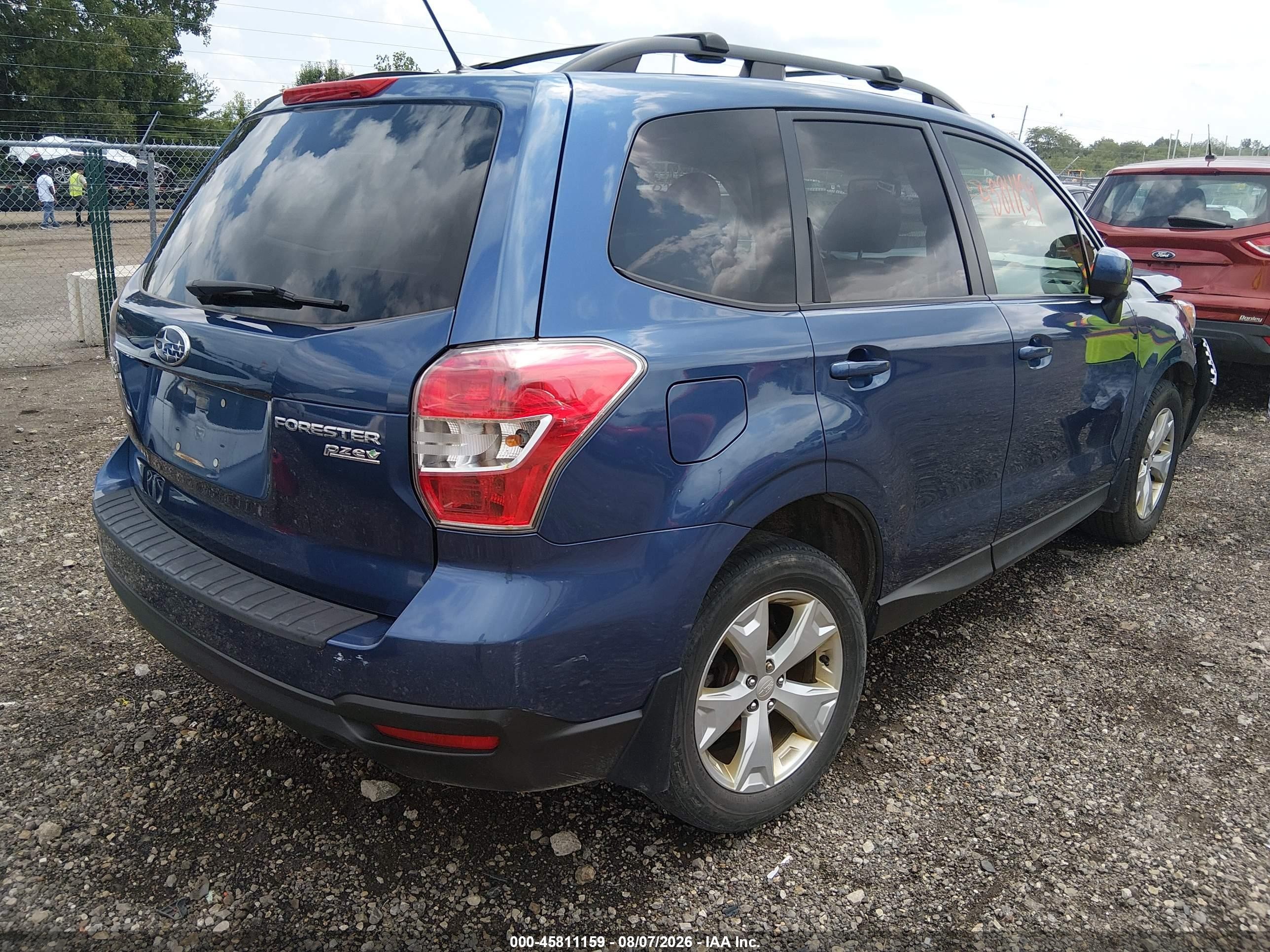 2014 Subaru Forester 2.5i Premium Blue vin: JF2SJAGCXEH502987