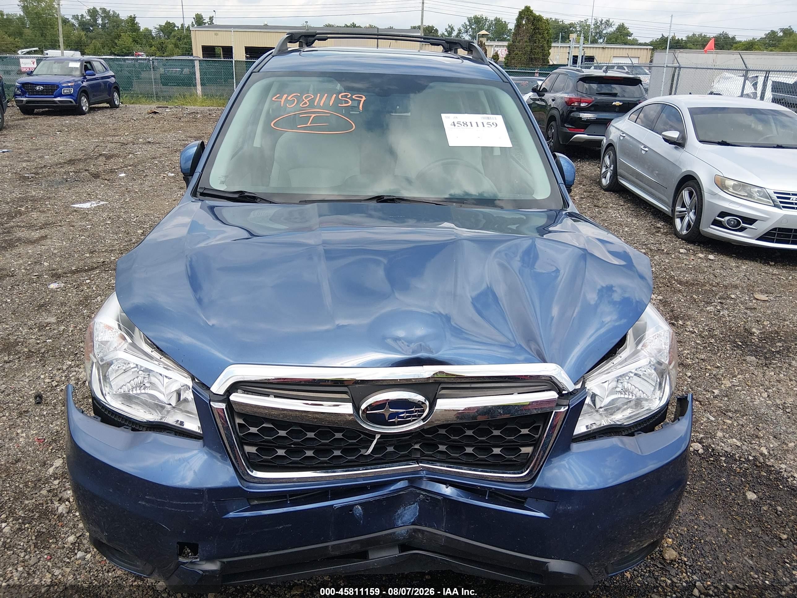 2014 Subaru Forester 2.5i Premium Blue vin: JF2SJAGCXEH502987