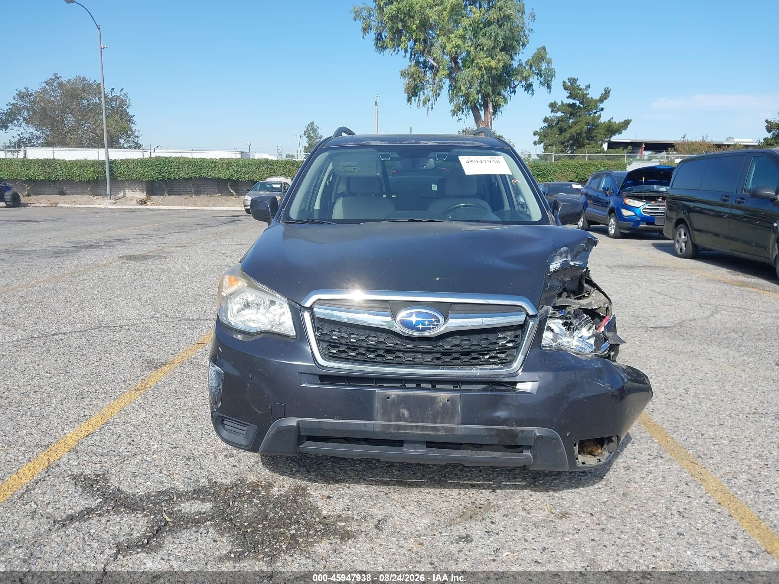 2015 Subaru Forester 2.5i Premium Black vin: JF2SJAGCXFH804068