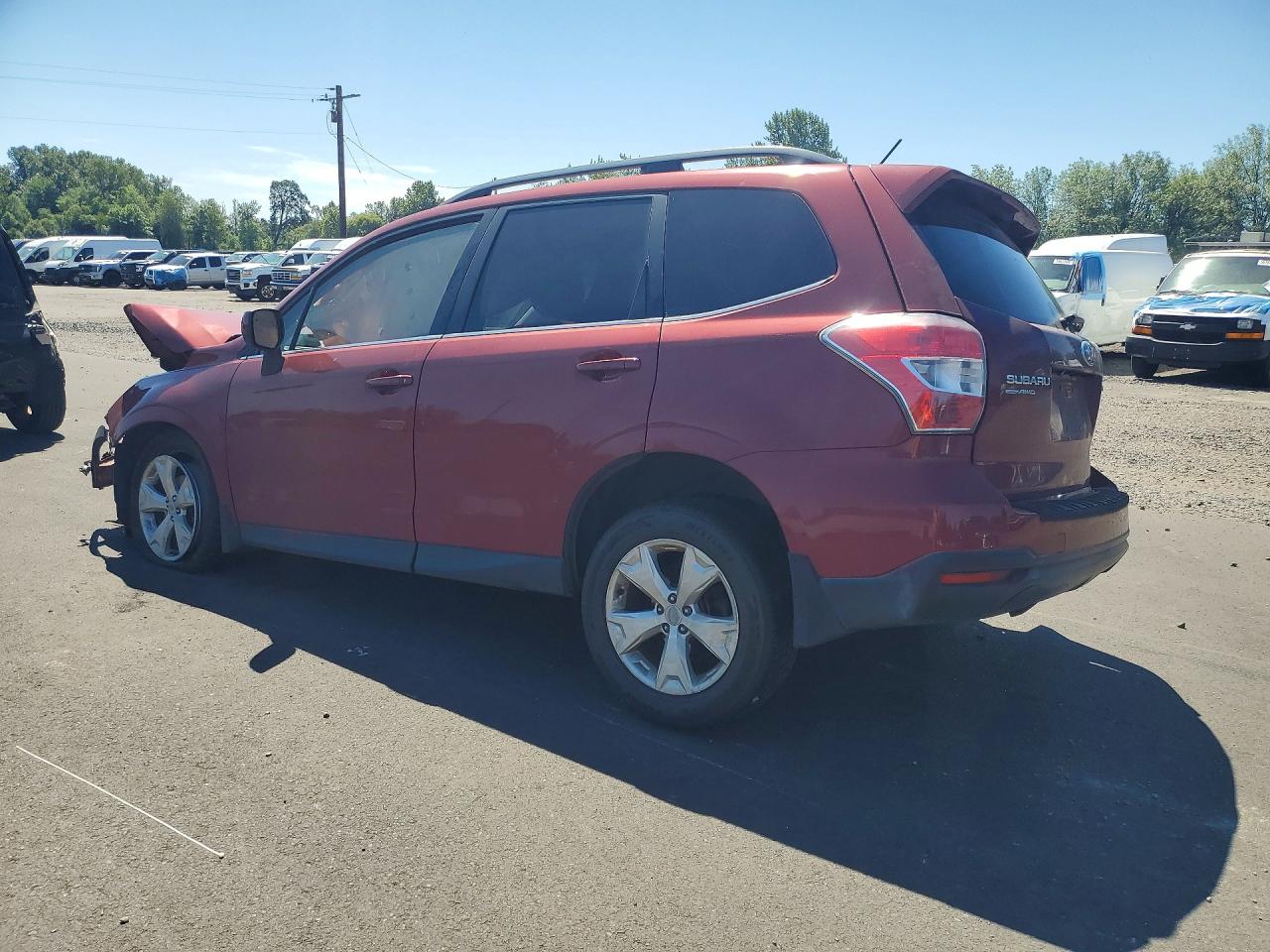 2014 Subaru Forester 2.5i Limited Burgundy vin: JF2SJAHC0EH410334