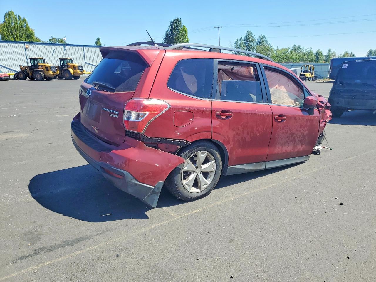 2014 Subaru Forester 2.5i Limited Burgundy vin: JF2SJAHC0EH410334