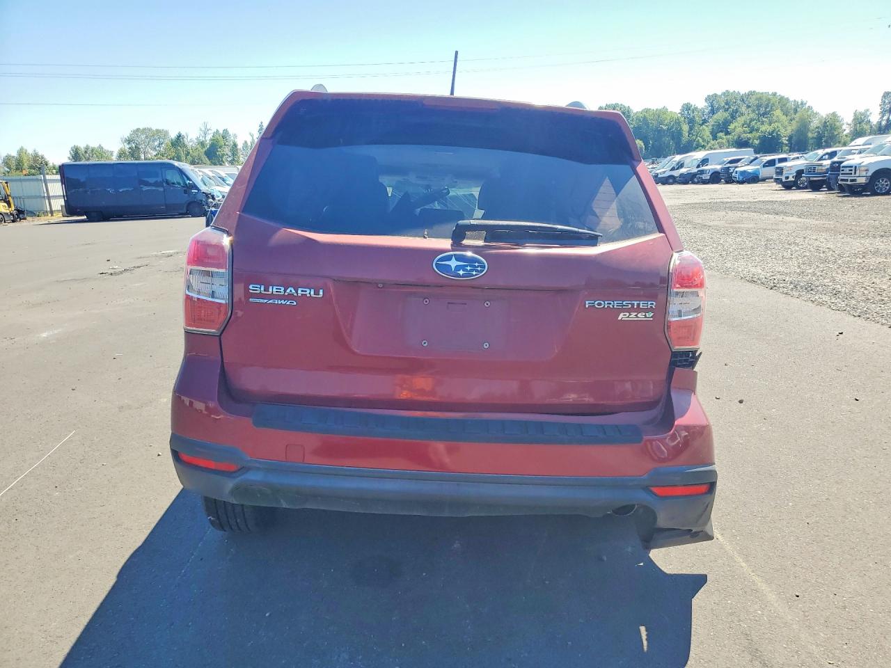 2014 Subaru Forester 2.5i Limited Burgundy vin: JF2SJAHC0EH410334