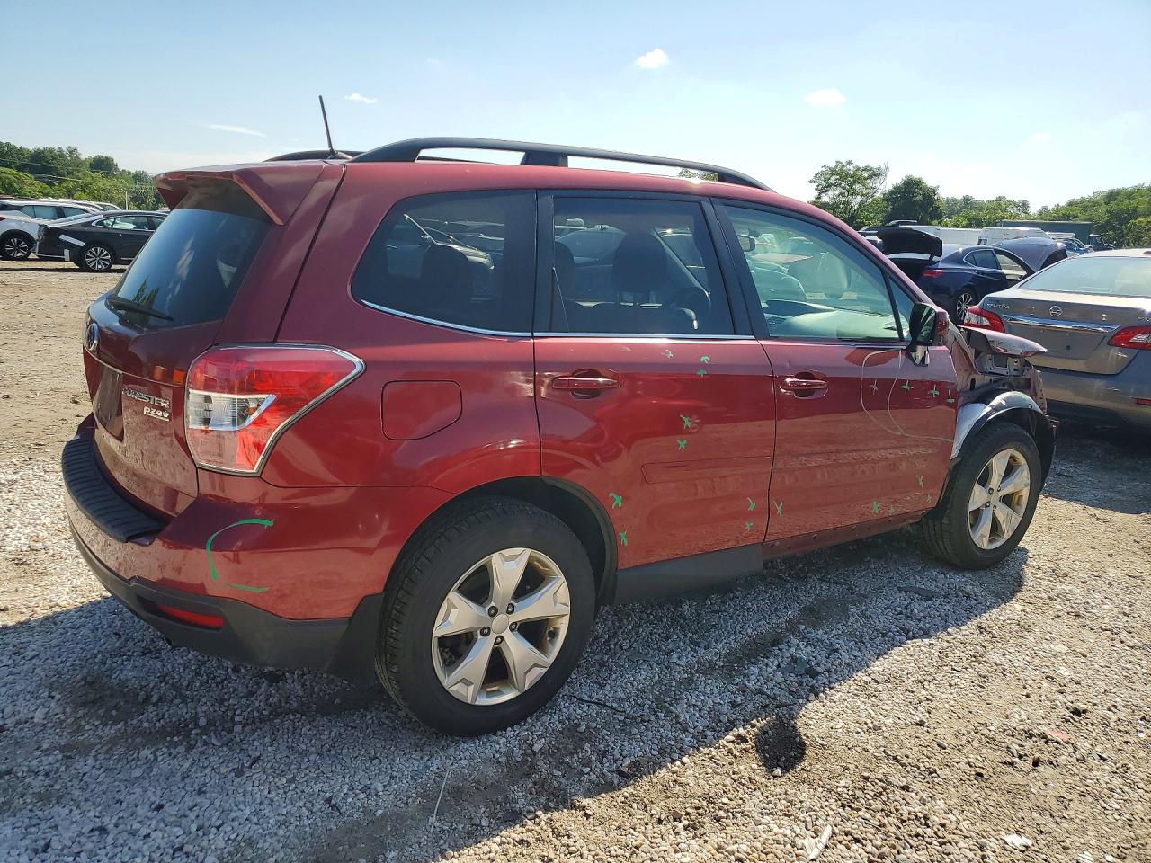2014 Subaru Forester 2.5i Limited Red vin: JF2SJAHC0EH492940