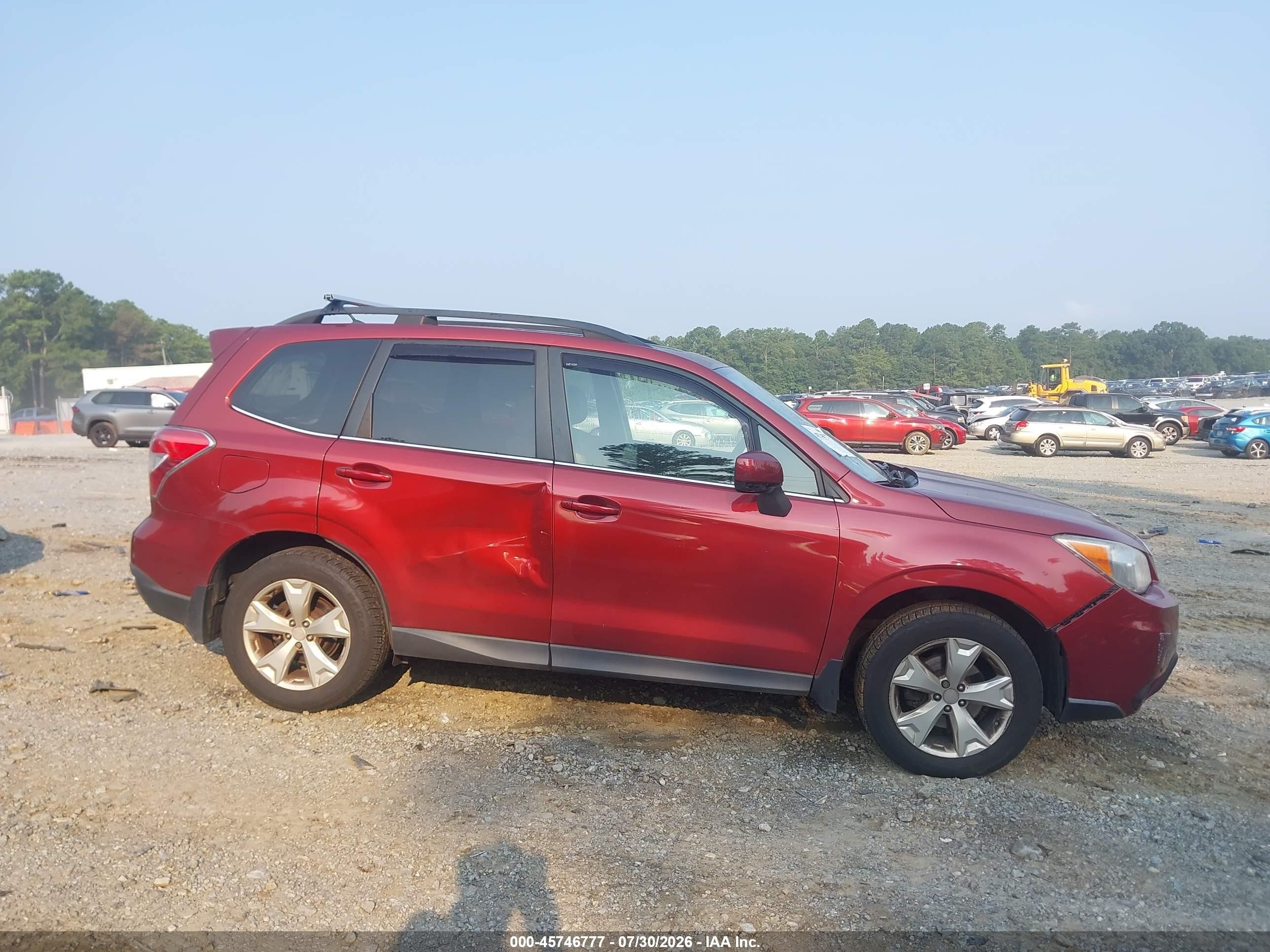2014 Subaru Forester 2.5i Limited Red vin: JF2SJAHC0EH501409
