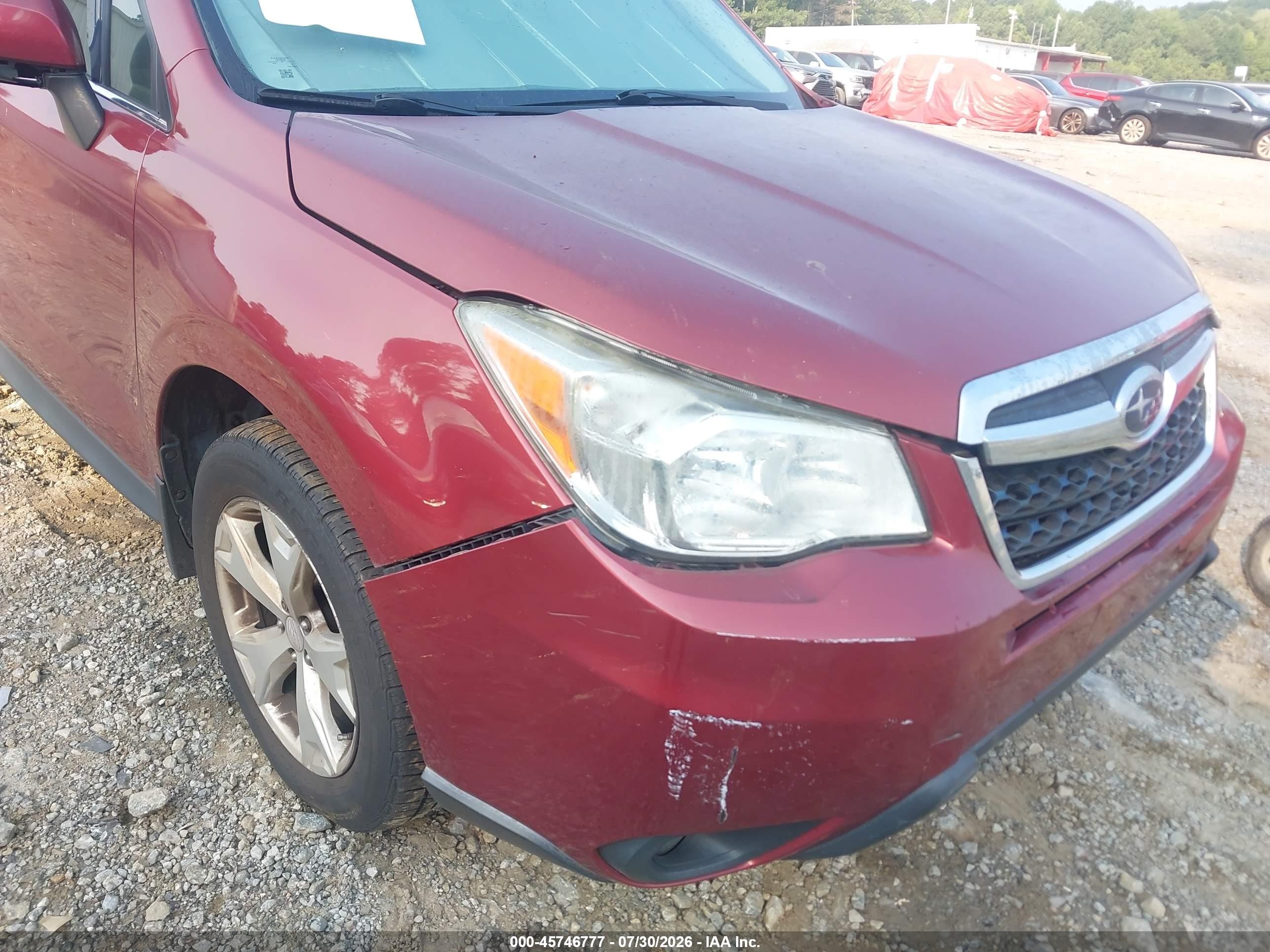 2014 Subaru Forester 2.5i Limited Red vin: JF2SJAHC0EH501409