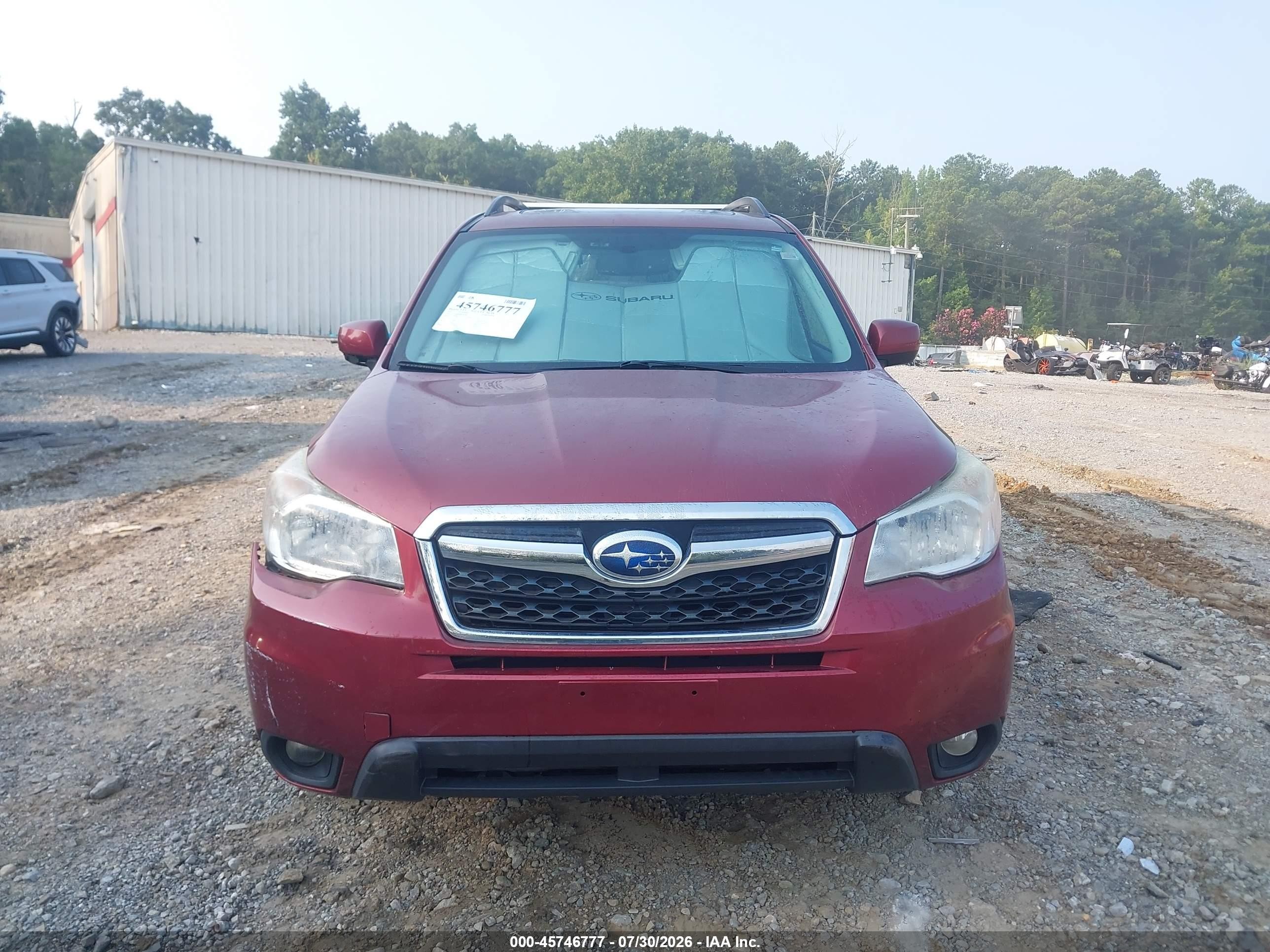 2014 Subaru Forester 2.5i Limited Red vin: JF2SJAHC0EH501409